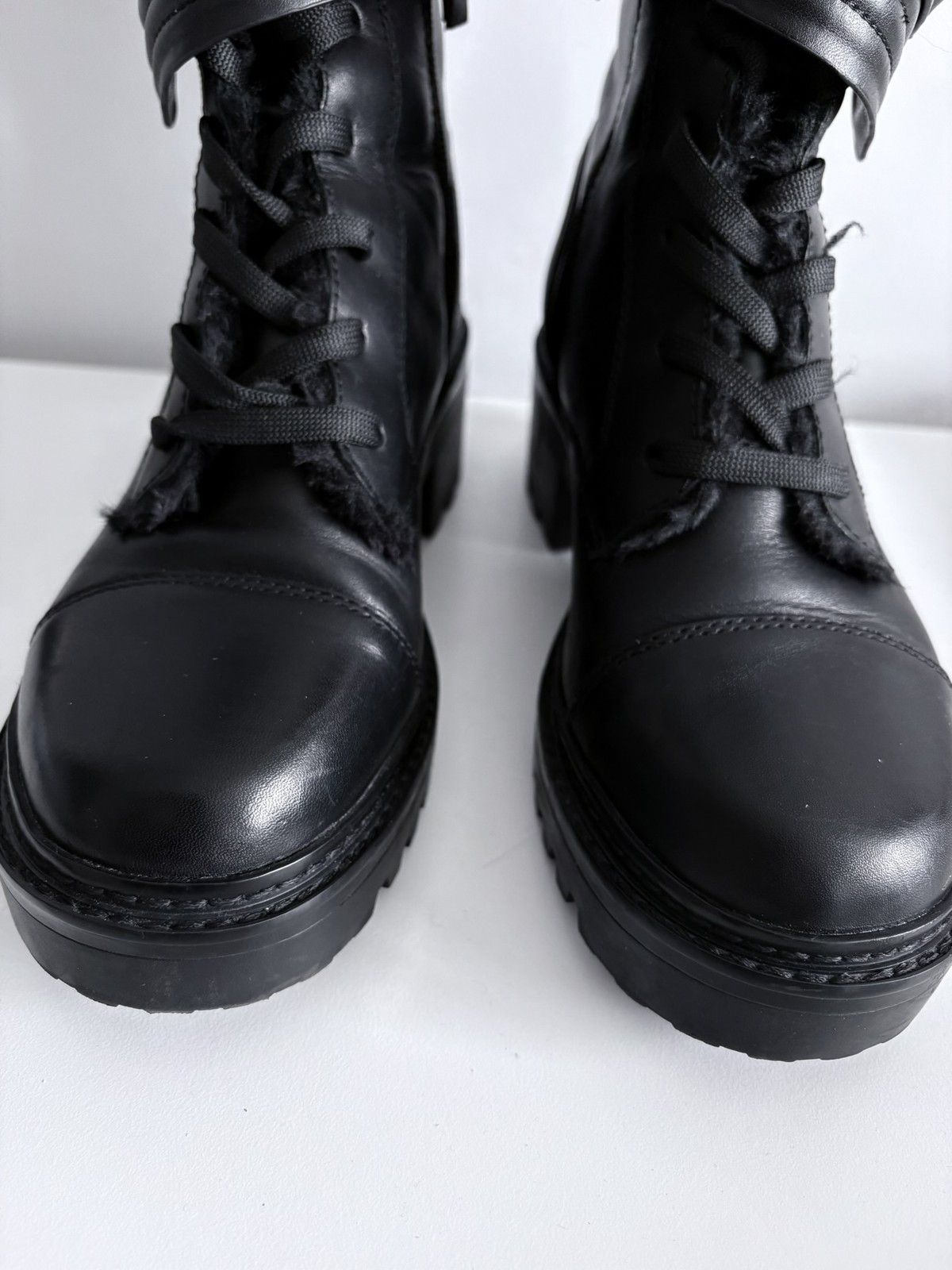 DKNY DKNY Basia biker boots black heeled leather size 38 Size US 8 / IT 38 - 3 Thumbnail