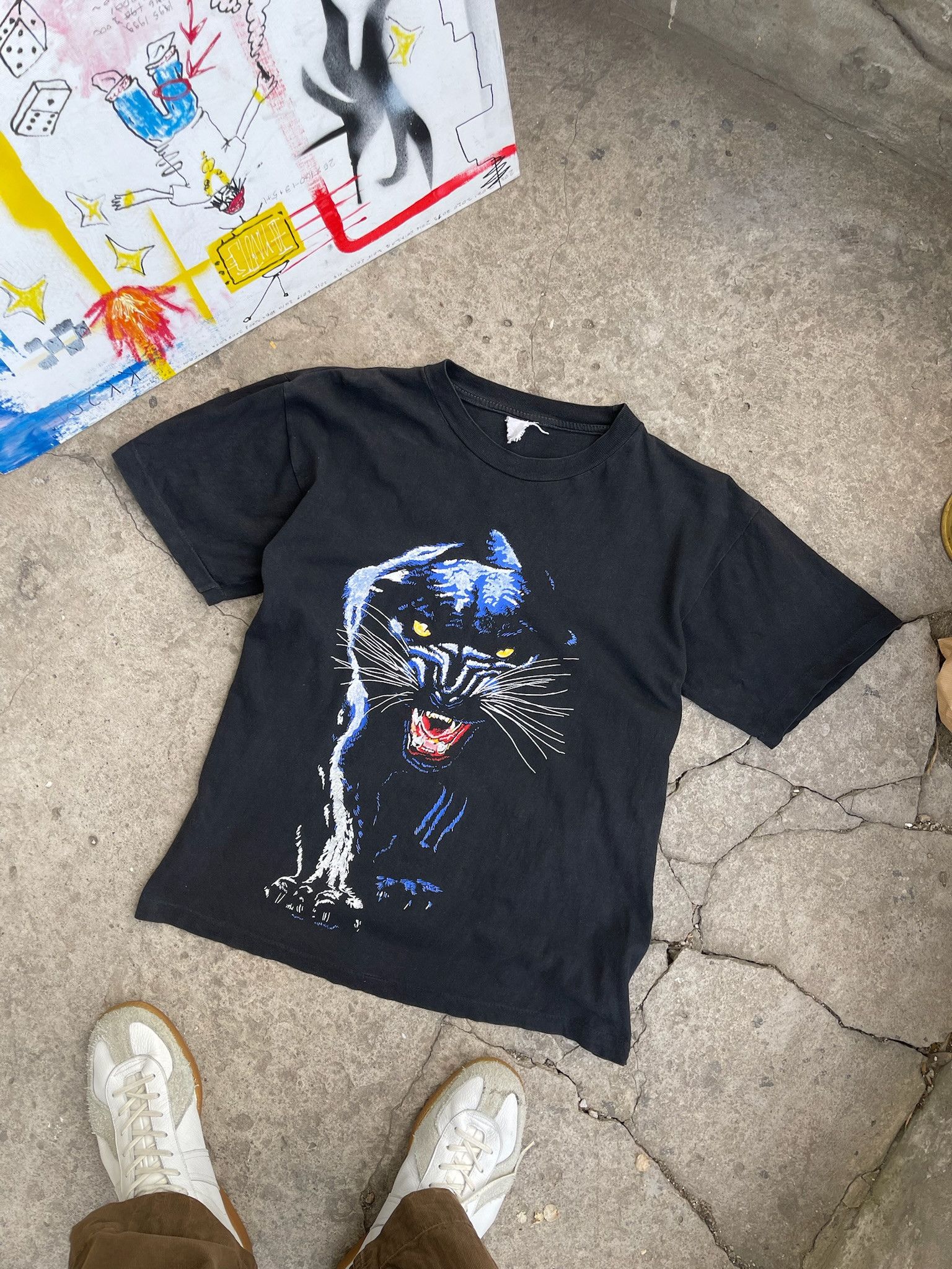 Vintage Black Panther Animal Tee Graphic Wild Rare Hype 90s