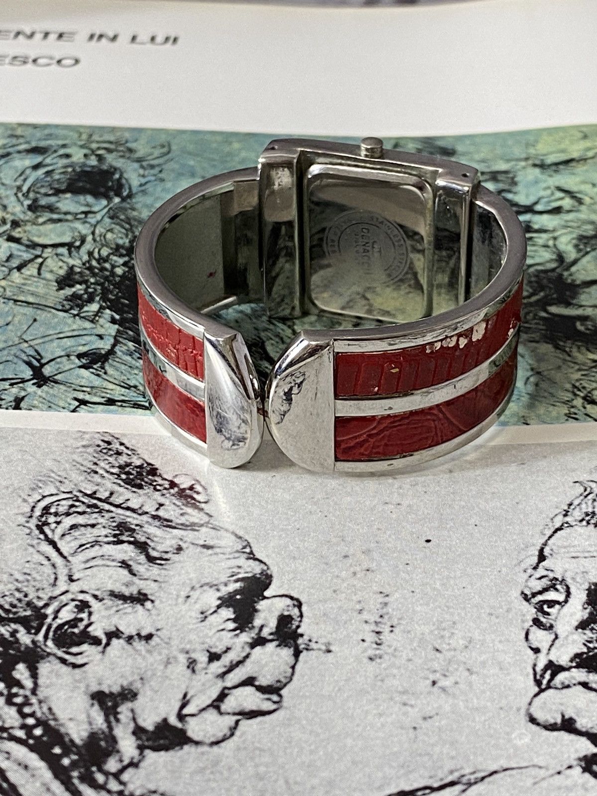 Jewelry Rare Retro Vintage Denacci Watch - Red Strap! Size ONE SIZE - 8 Thumbnail