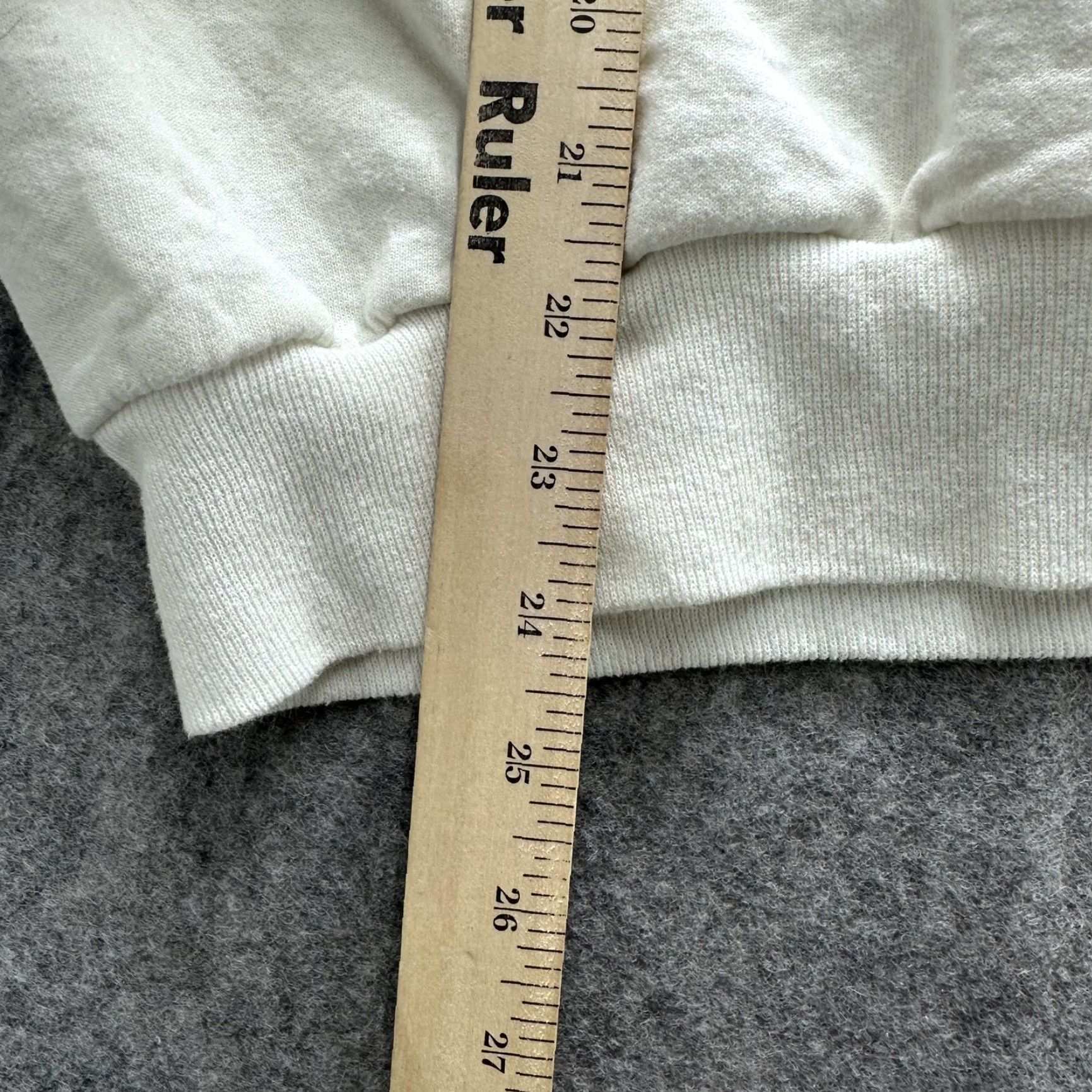 Jerzees VINTAGE Jerzees Sweatshirt Mens Large White God Bless America USA Flag 90s y2k Size US L / EU 52-54 / 3 - 5 Thumbnail