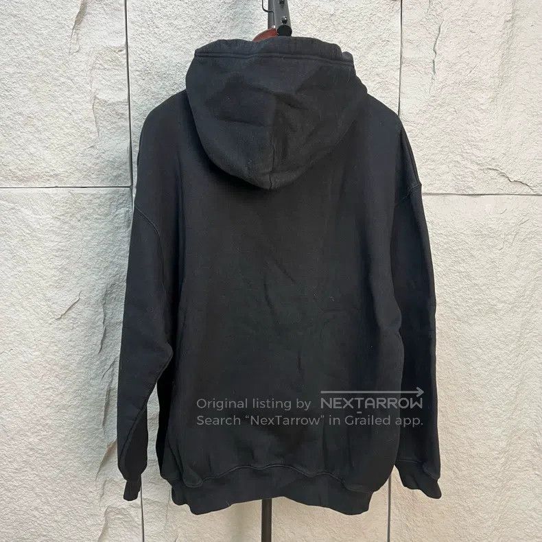 Balenciaga Balenciaga Black Crown Wheat Hooded Sweatshirt Size US M / EU 48-50 / 2 - 2 Thumbnail