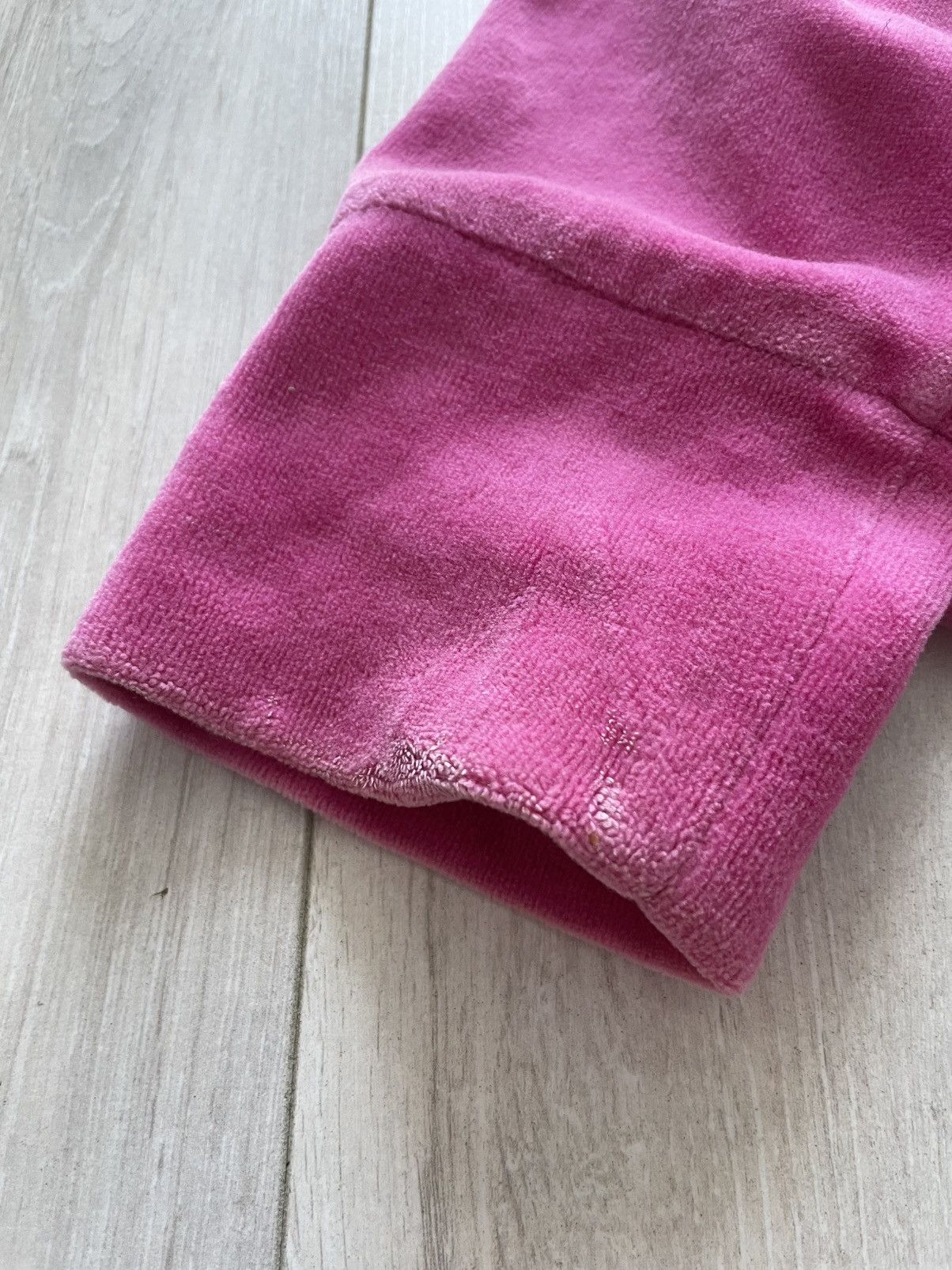 Juicy Couture Vintage 00’s Juicy Couture Pink Y2K Zip Hoodie Big Logo RARE Size XL / US 12-14 / IT 48-50 - 12 Thumbnail