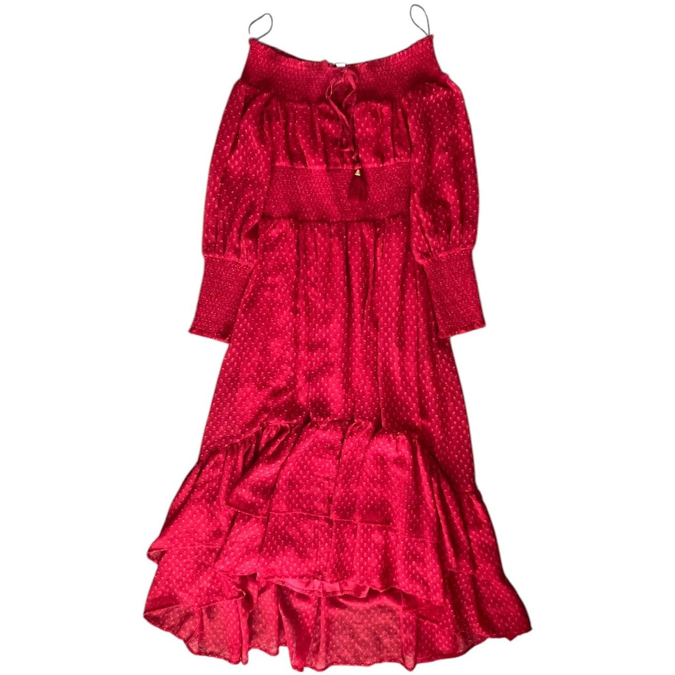 Other Chelsea & Violet Red Cold Shoulders Long Sleeve Maxi Dress,M Size M / US 6-8 / IT 42-44 - 3 Thumbnail