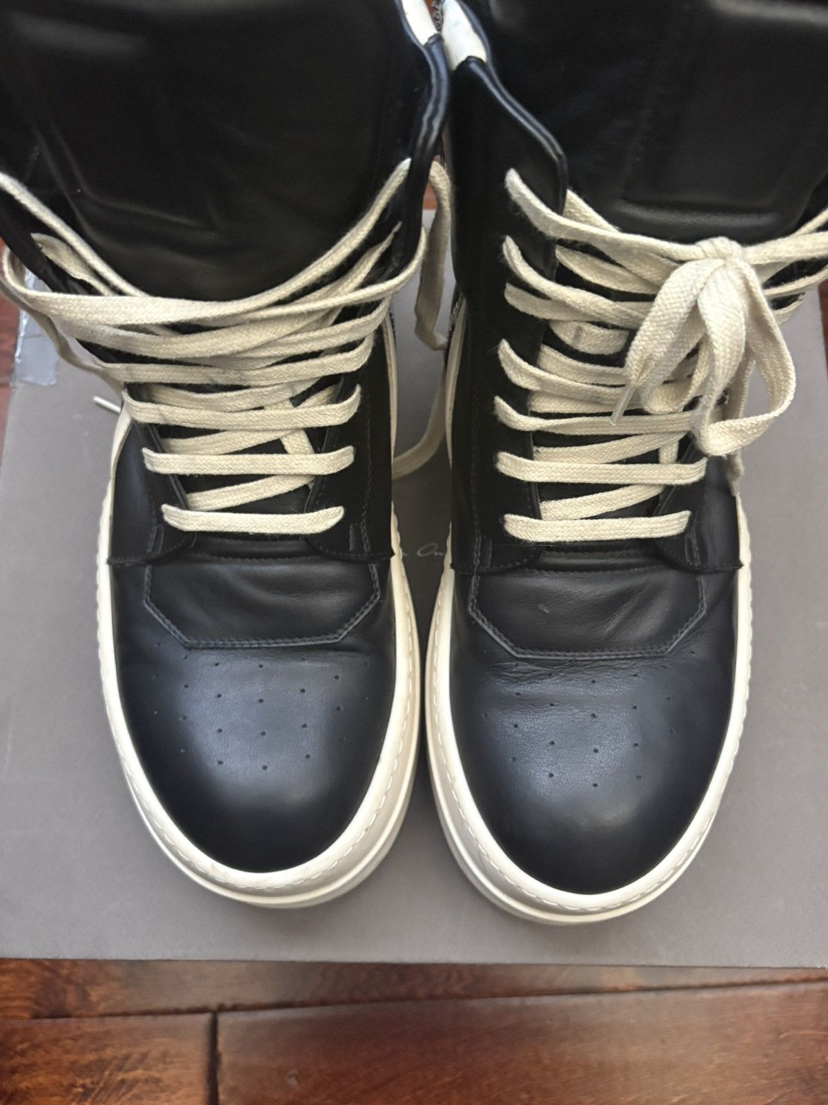 Rick Owens Rick Owens Double/Mega Bumper Milk Geobaskets Size US 10.5 / EU 43-44 - 4 Thumbnail