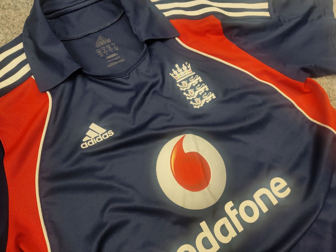 Adidas Adidas England 2008 Cricket Shirt Vodafone Vintage Jersey Size US M / EU 48-50 / 2 - 5 Thumbnail