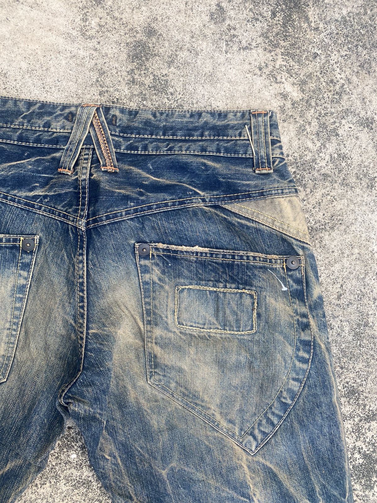 Japanese Brand Flare Jeans Blue Way Clawmark Bootcut Size US 33 - 21 Thumbnail