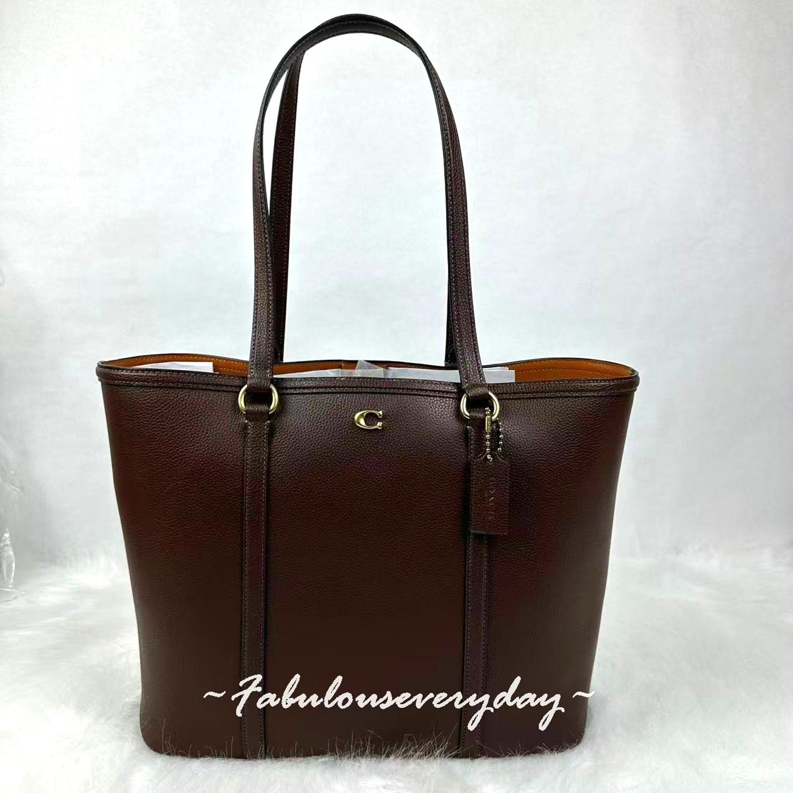 Coach Coach Legacy Tote Bag Shoulder Bag Leather/Brass/Maple Brown Size ONE SIZE - 2 Thumbnail