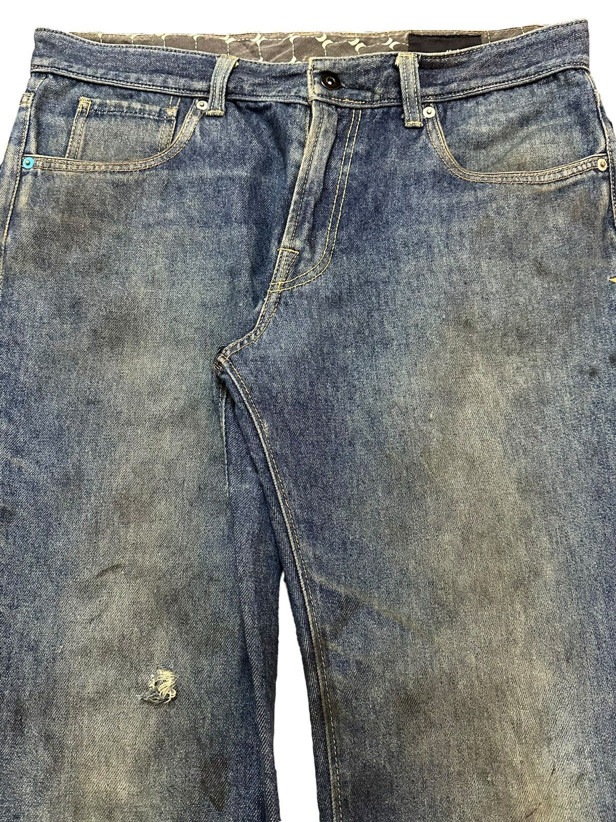 Hurley Hurley Denim Buckle Mud Wash Style Loose Jeans Size US 34 / EU 50 - 4 Thumbnail