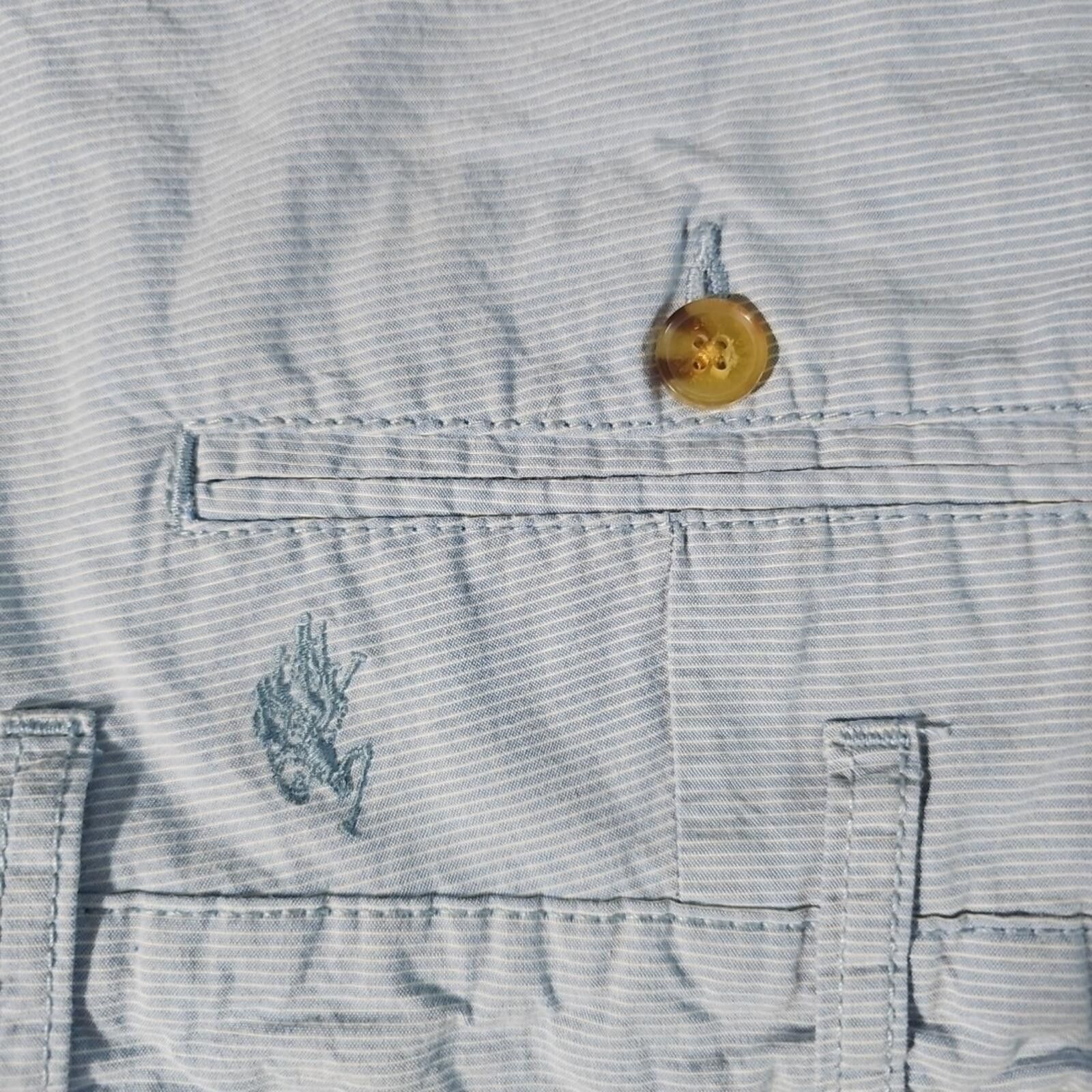 U.S. Polo Assn. U.S. POLO Sz 38 Blue Seersucker Shorts Size US 38 / EU 54 - 7 Thumbnail