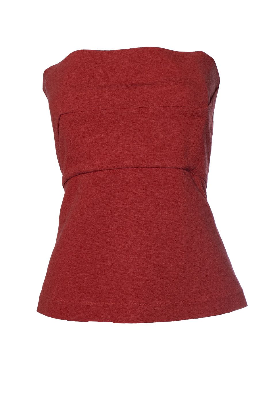 Rick Owens Rick Owens, Strapless Larry FW19 corset top in red Size L / US 10 / IT 46 - 1 Thumbnail