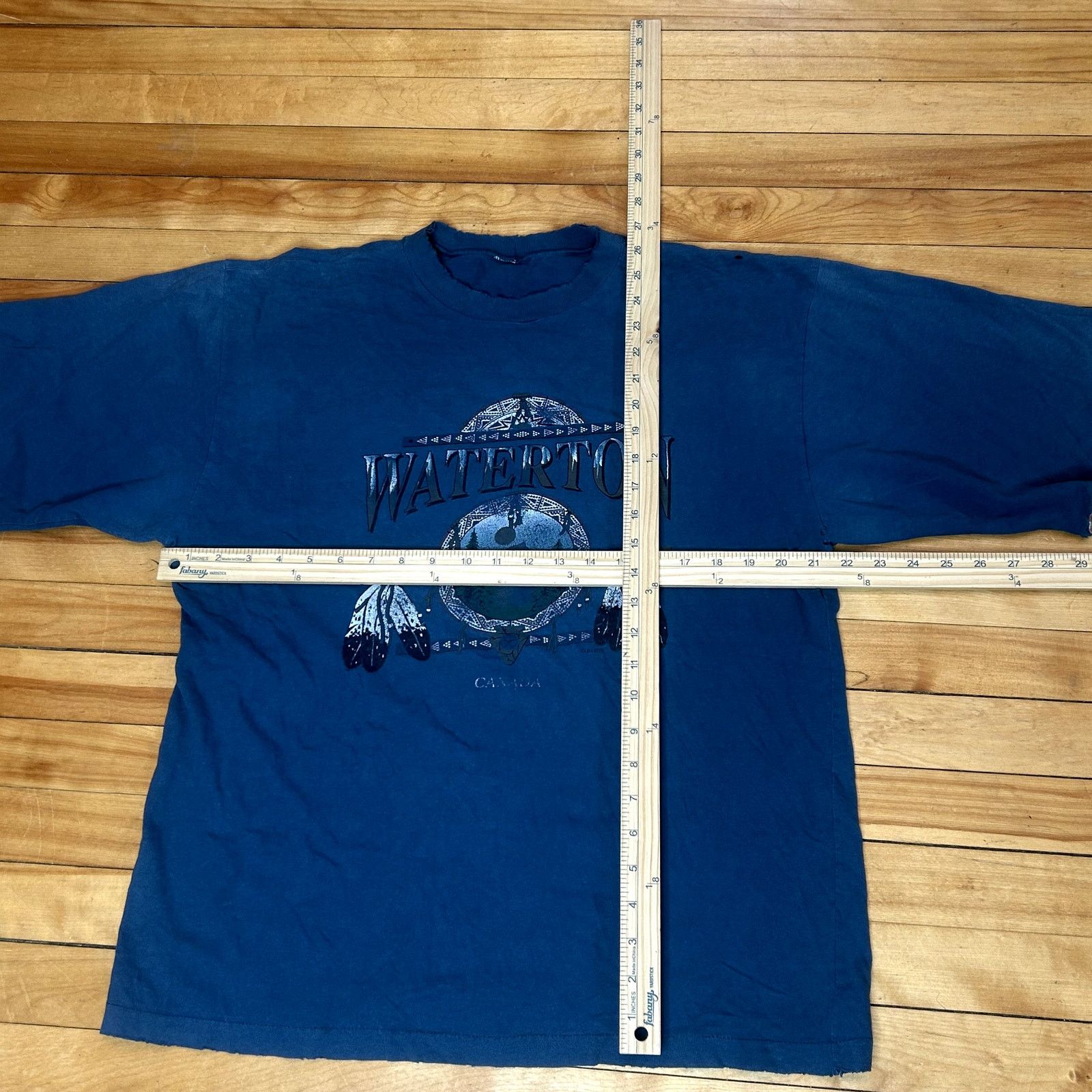 Vintage Vintage Waterton Graphic T-Shirt Size US L / EU 52-54 / 3 - 3 Thumbnail