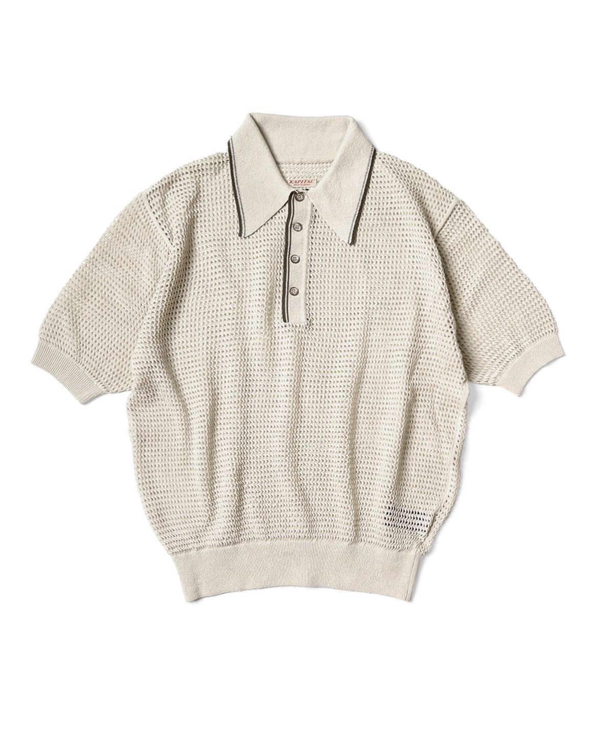 Kapital Kapital 12G Mesh Knit Carol Polo size 3 Size US L / EU 52-54 / 3 - 1 Preview