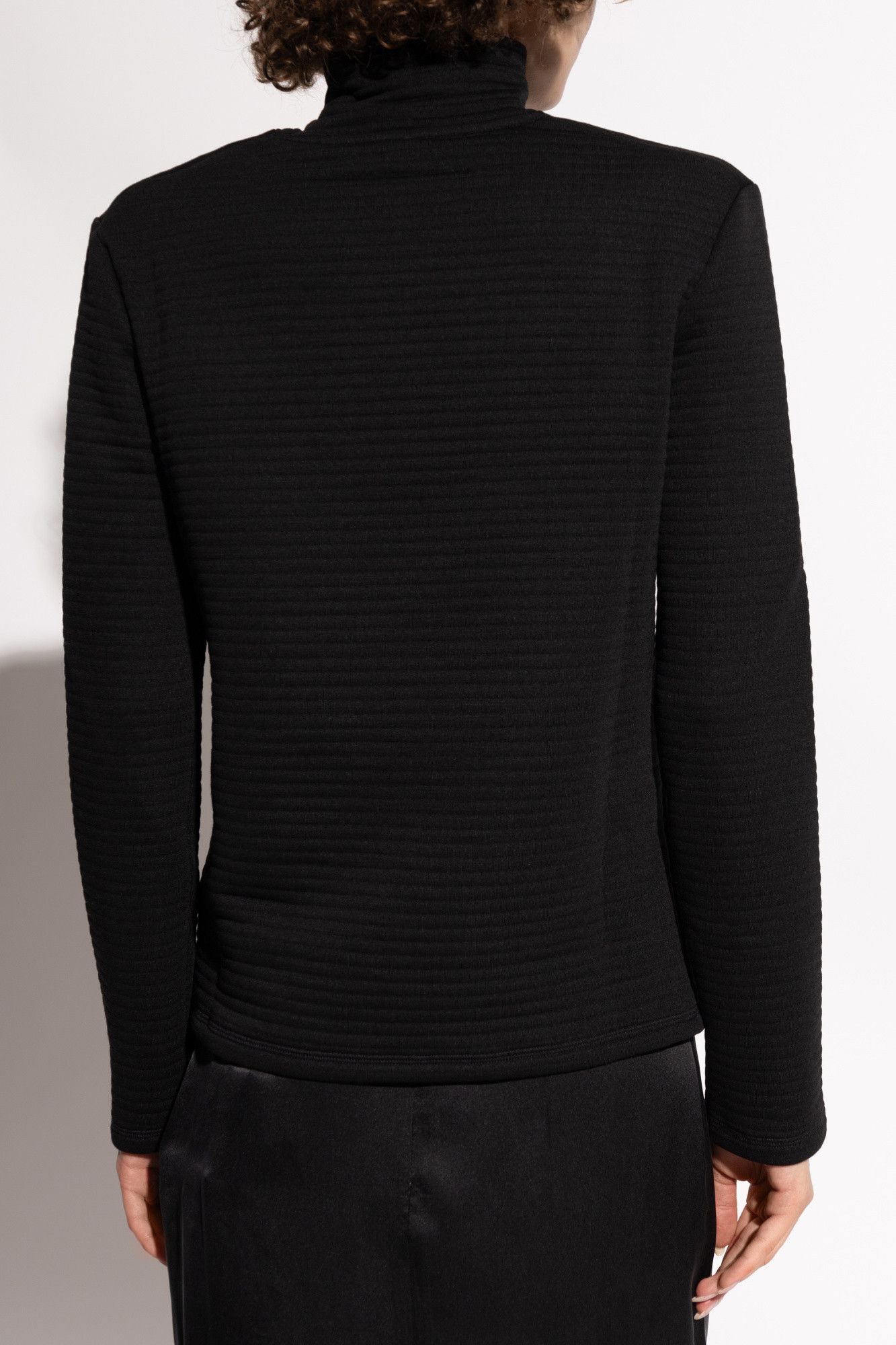 Jil Sander o1s22i1n0125 Jersey Stitched Hi-neck Sweatshirt in Black Size S / US 4 / IT 40 - 4 Thumbnail