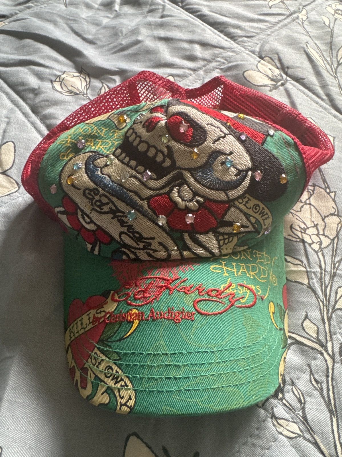 Ed Hardy ED HARDY by christian HAT (rare) Size ONE SIZE - 1 Thumbnail