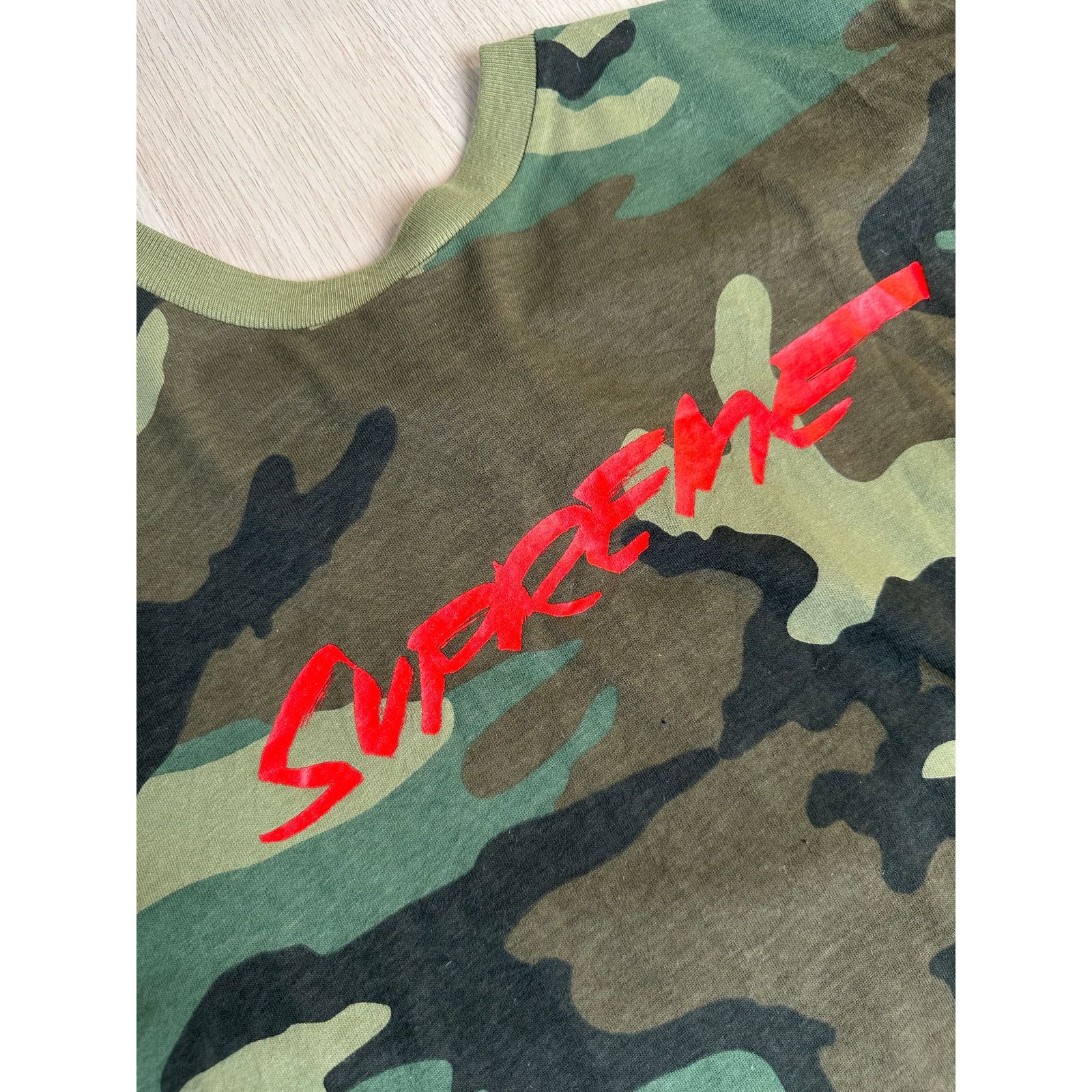 Supreme Supreme Futura Logo Tee Woodland Camo - Size M - NEW Size US M / EU 48-50 / 2 - 2 Thumbnail