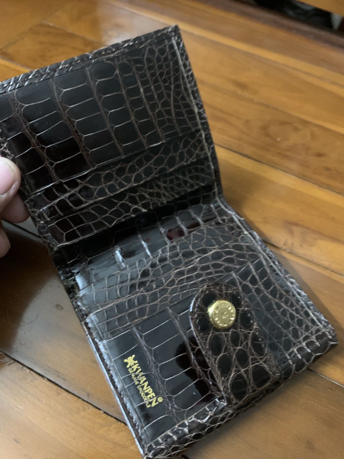 KWANPEN Kwanpen crocodile leather wallet Size ONE SIZE - 5 Thumbnail
