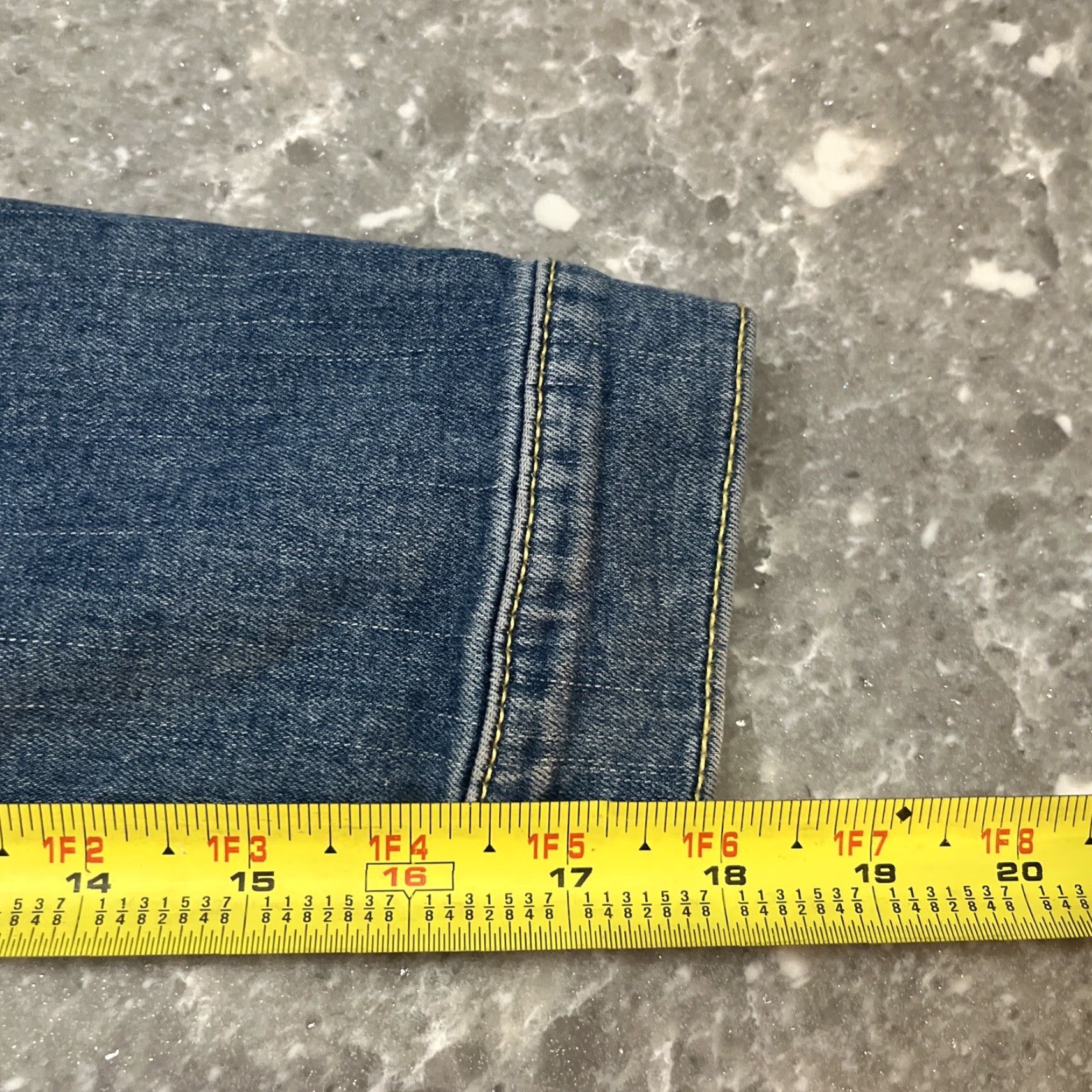 Vintage VINTAGE LuLaRoe Jaxon Aztec Denim Jacket M Women's Jacket Short Blue Aztec Bohemian Southwestern Festival EUC Size M / US 6-8 / IT 42-44 - 6 Thumbnail