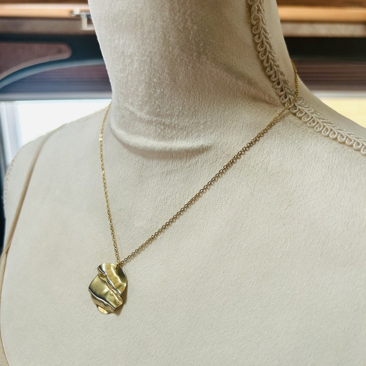 Vintage Handcrafted repurpose pendant on chain necklace Size ONE SIZE - 3 Thumbnail