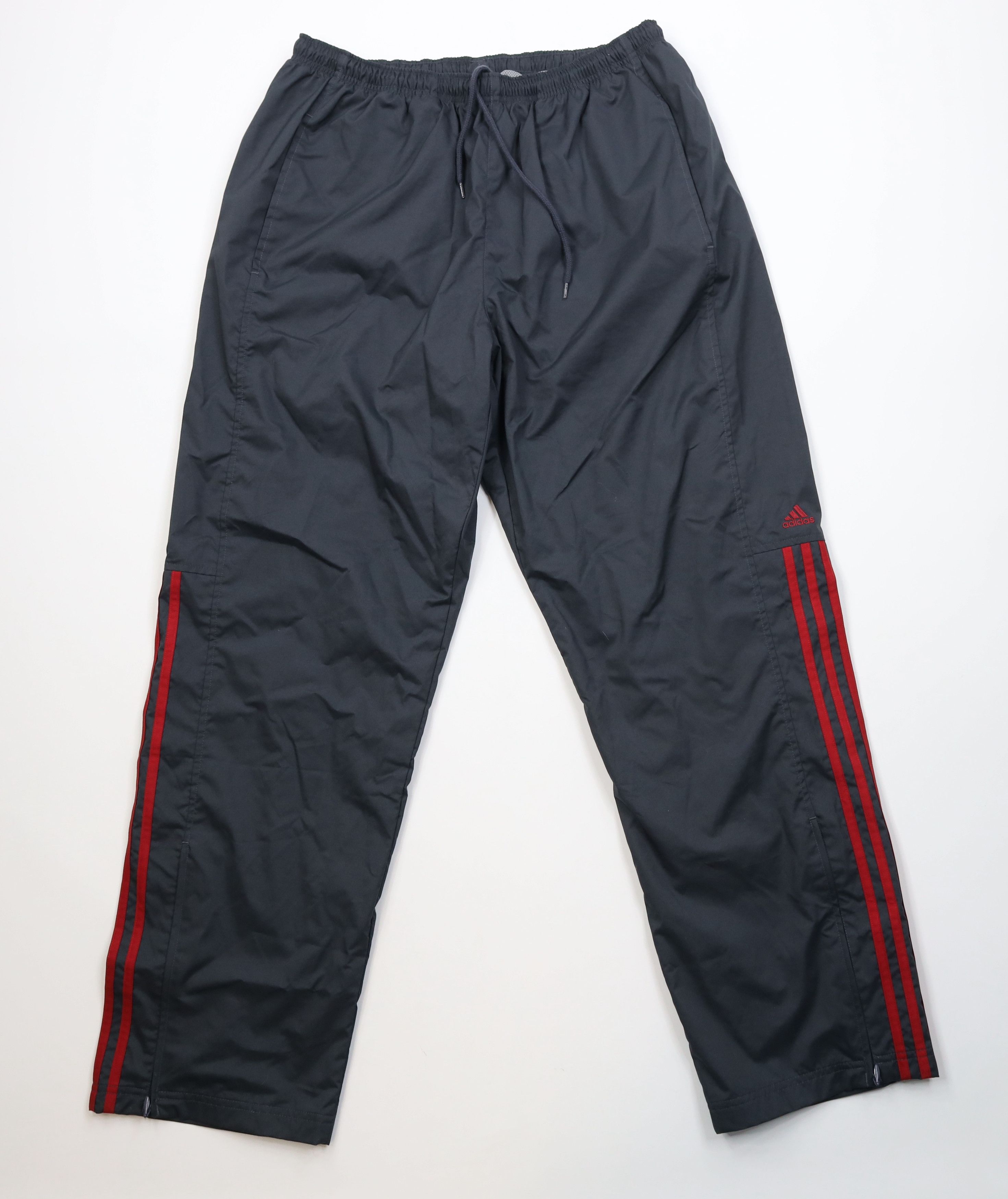 Adidas Vintage Y2K 2002 Adidas Wide Leg Windbreaker Pants Striped Size US 36 / EU 52 - 1 Thumbnail
