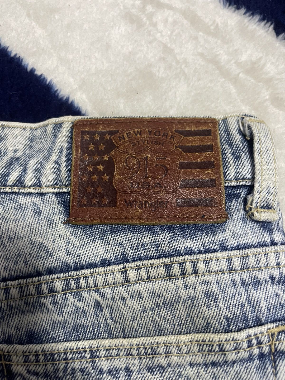 Japanese Brand × Wrangler Wrangler Acid Wash Jeans (14) Size US 28 / EU 44 - 4 Thumbnail