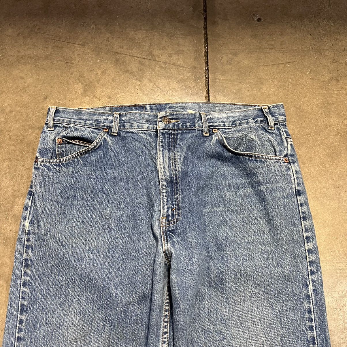 Levi's × Vintage Vintage 90s Levis 550 Orange Tab Denim Jeans Faded Western Size US 40 / EU 56 - 10 Thumbnail