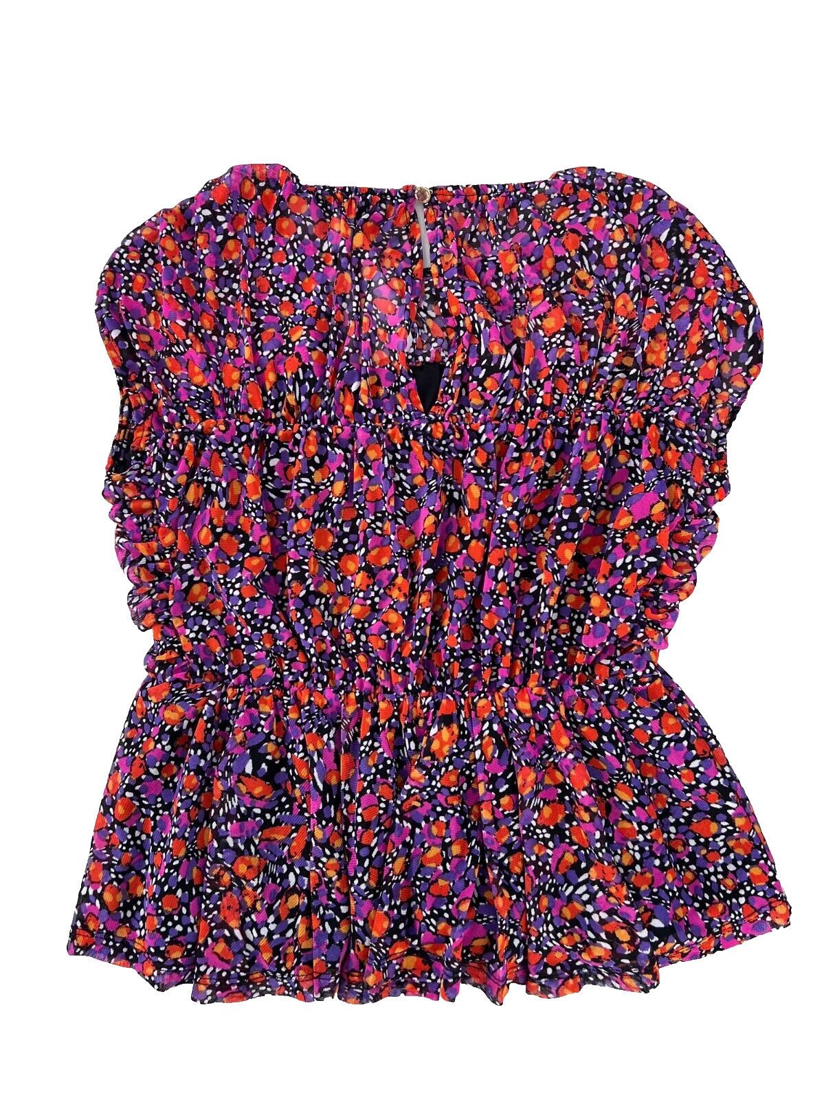 Nine West Nine West Floral Blouse Top ( XS ) Size XS / US 0-2 / IT 36-38 - 2 Thumbnail