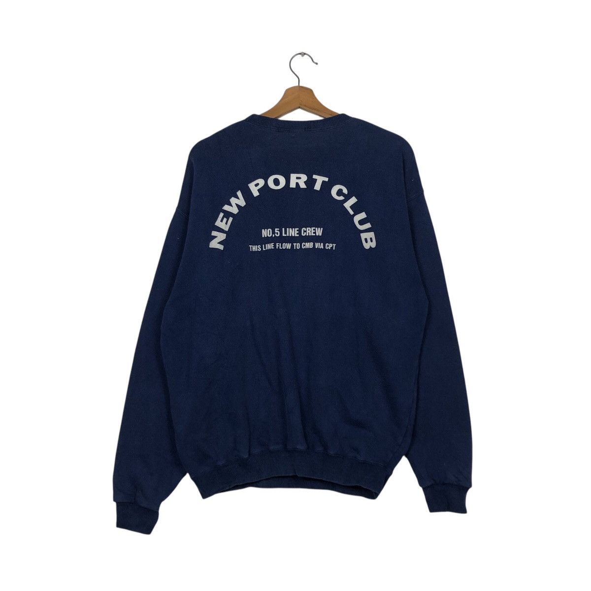 Japanese Brand × Vintage 📌Vintage Sweatshirt Newport Club Issey Miyake Big Logo Size US M / EU 48-50 / 2 - 9 Thumbnail