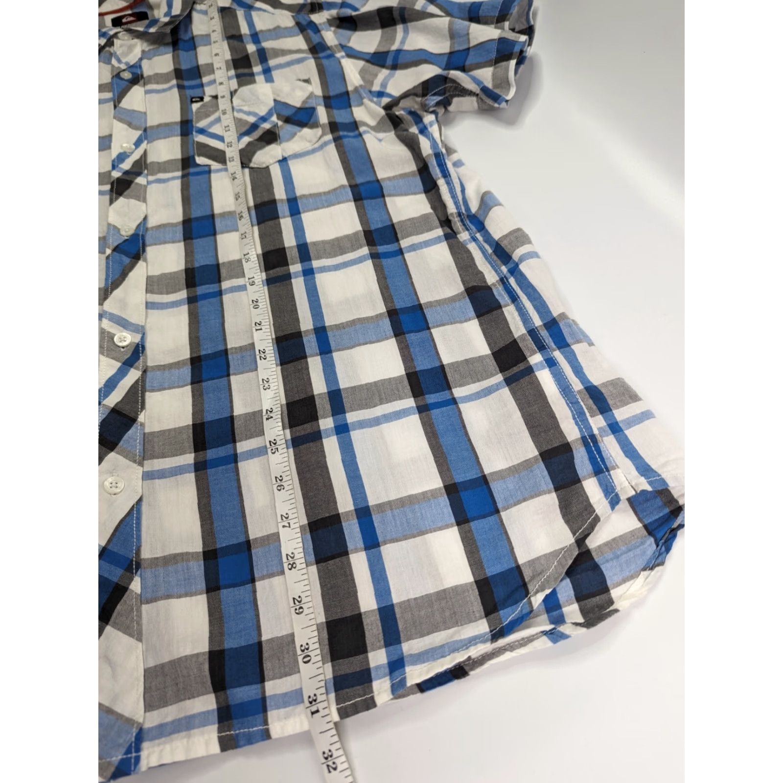 Quiksilver Quiksilver Short Sleeve Button Up Shirt Plaid Multicolor Blue White Men's XL Regular Size Shirt Size XL Men Size US XL / EU 56 / 4 - 4 Thumbnail