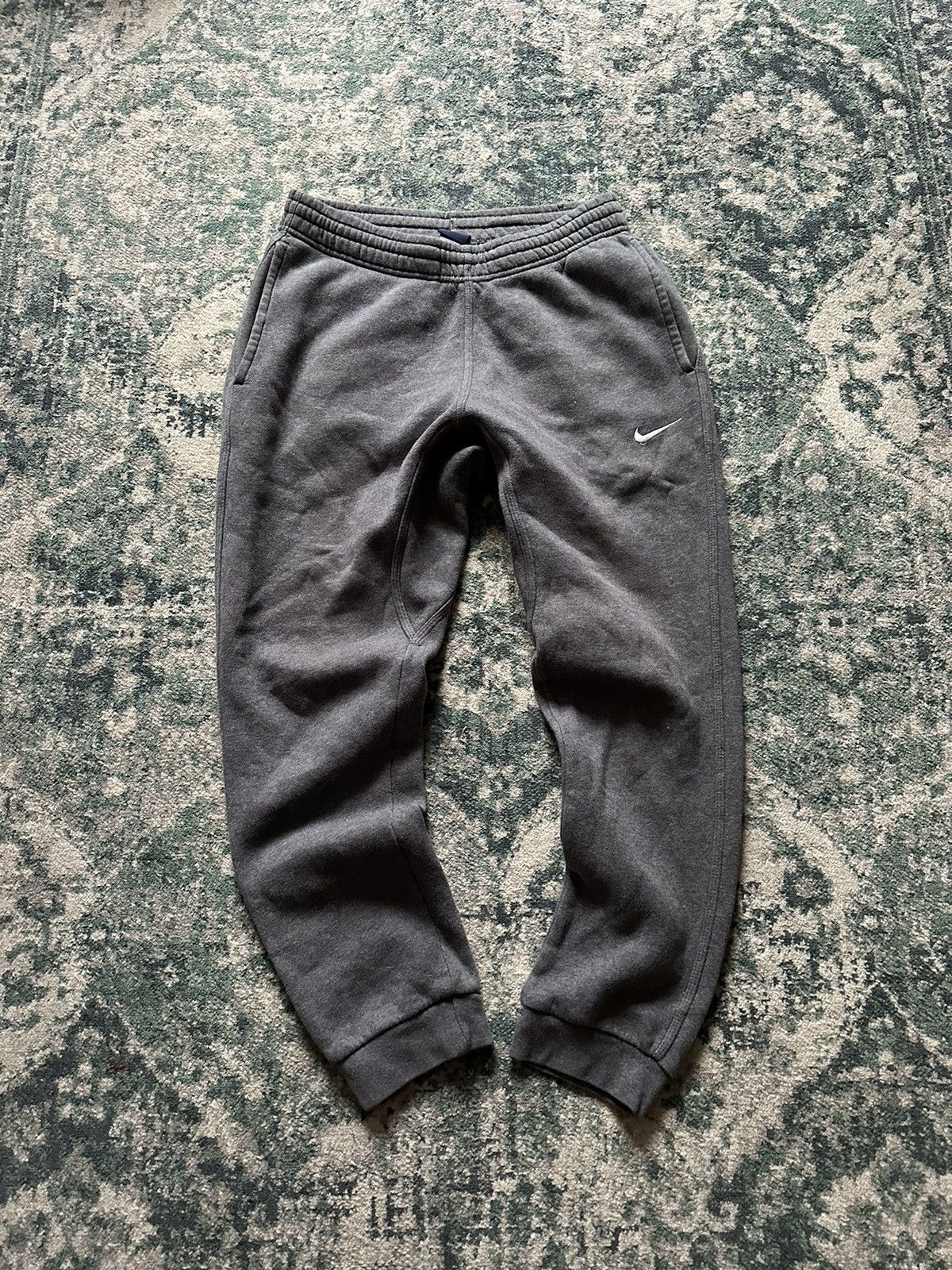 Nike VINTAGE NIKE SWOOSH COTTON FLARED TRACKPANTS Y2K M Size US 32 / EU 48 - 1 Thumbnail