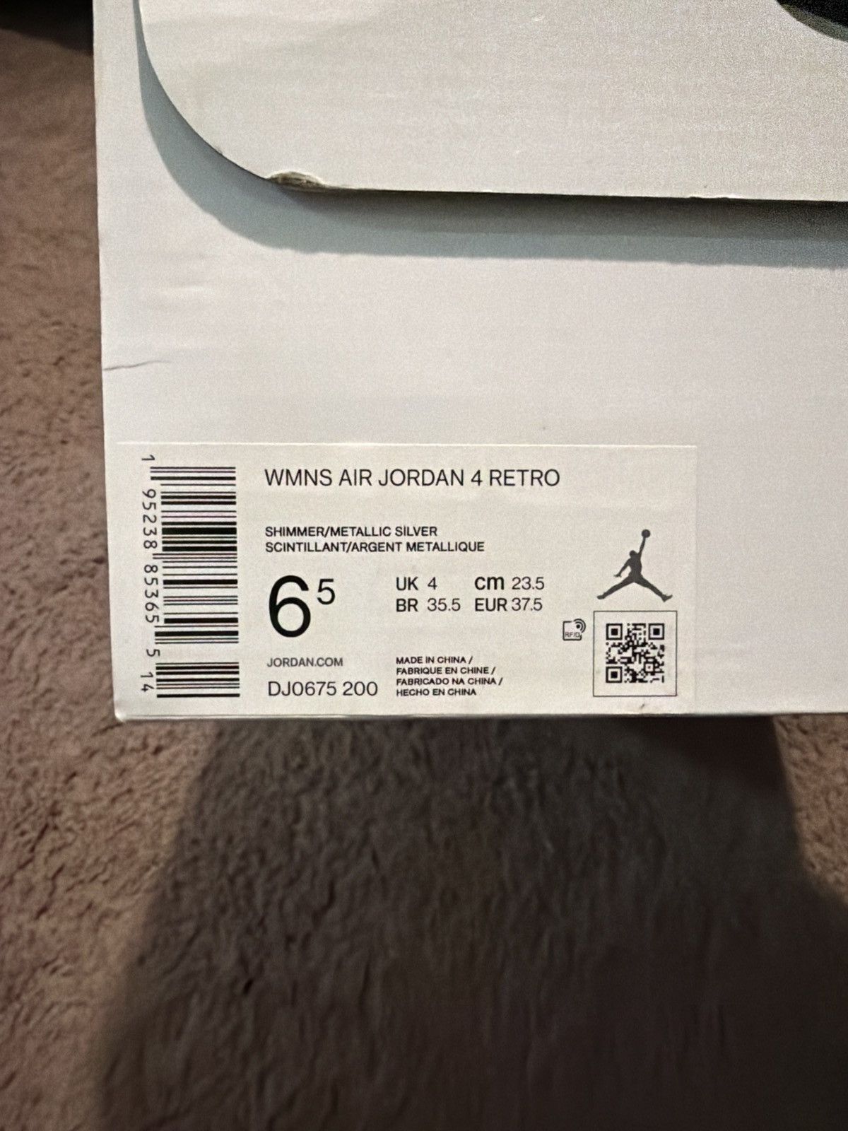Jordan Brand Jordan 4 Shimmer Size US 6.5 / IT 36.5 - 8 Thumbnail