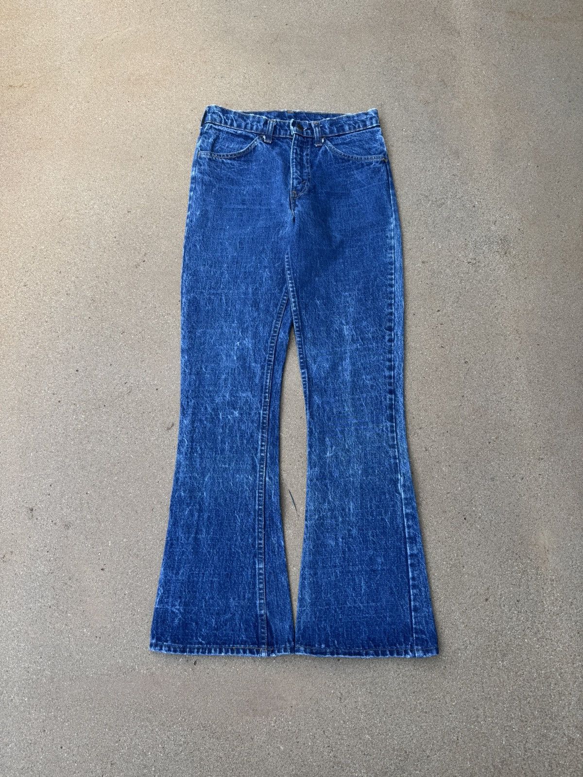 Vtg 70’s Levi’s 646 Orange Tab Bellbottom Flare Jeans 28x31