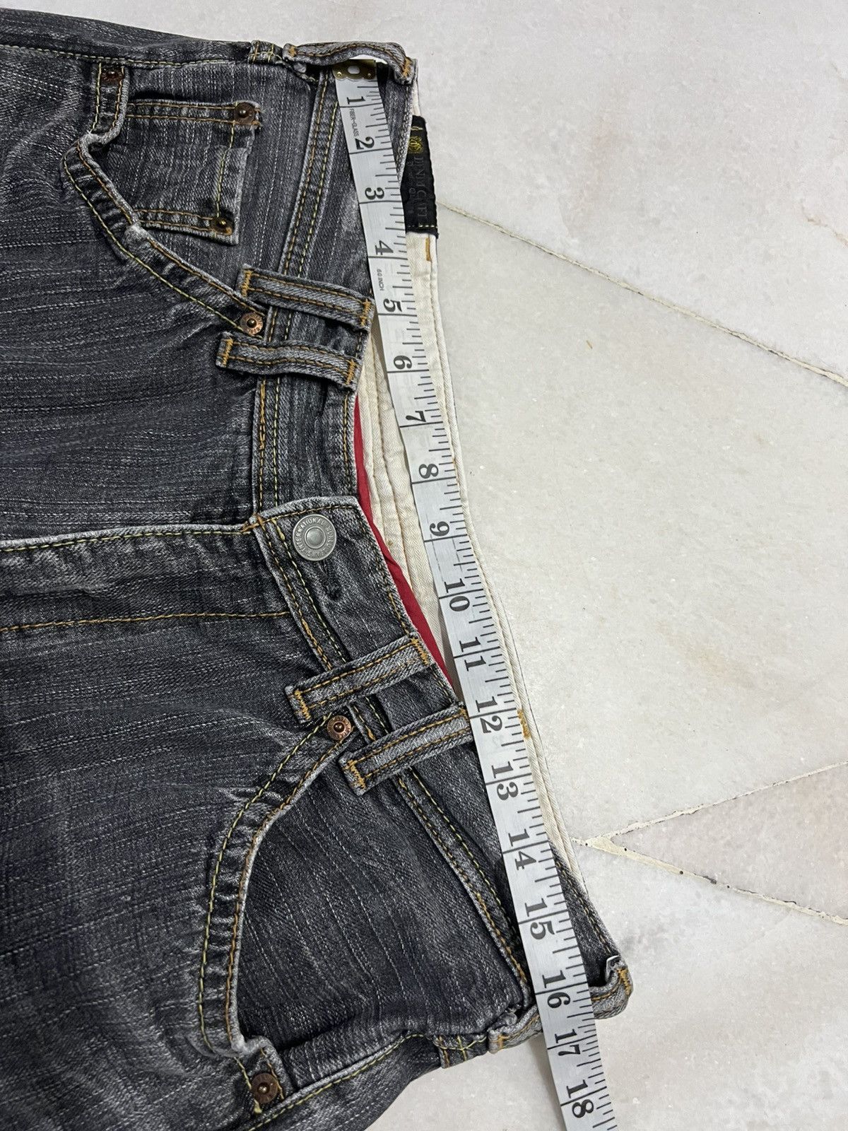 If Six Was Nine 🌈90s Style Denim Craft Japanese Brand Faded Flare Jean Size US 32 / EU 48 - 10 Thumbnail
