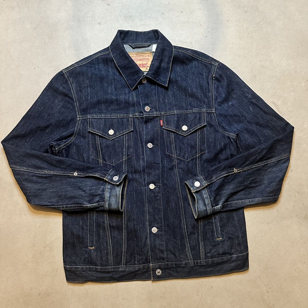 Vintage 90s Levis Blue Denim Jean Jacket Size XL