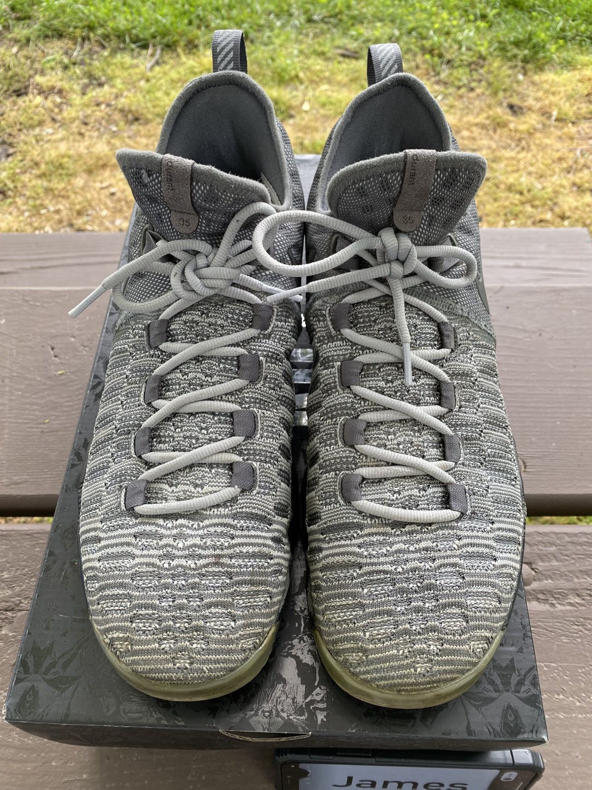 Nike Nike KD 9 Battle Grey 843392002 Size 11 Men Size US 11 / EU 44 - 2 Thumbnail