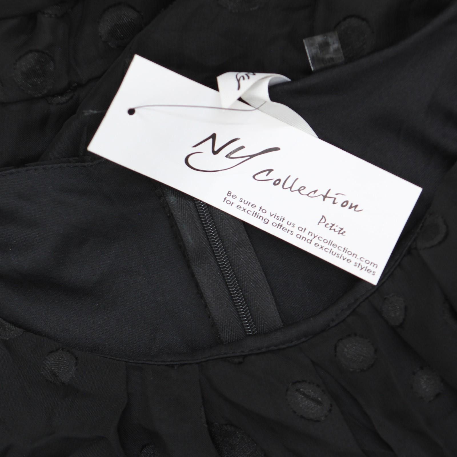 Other Nwt Ny Collection Chiffon Midi Dress Black Multi Circle Pm Size M / US 6-8 / IT 42-44 - 3 Thumbnail