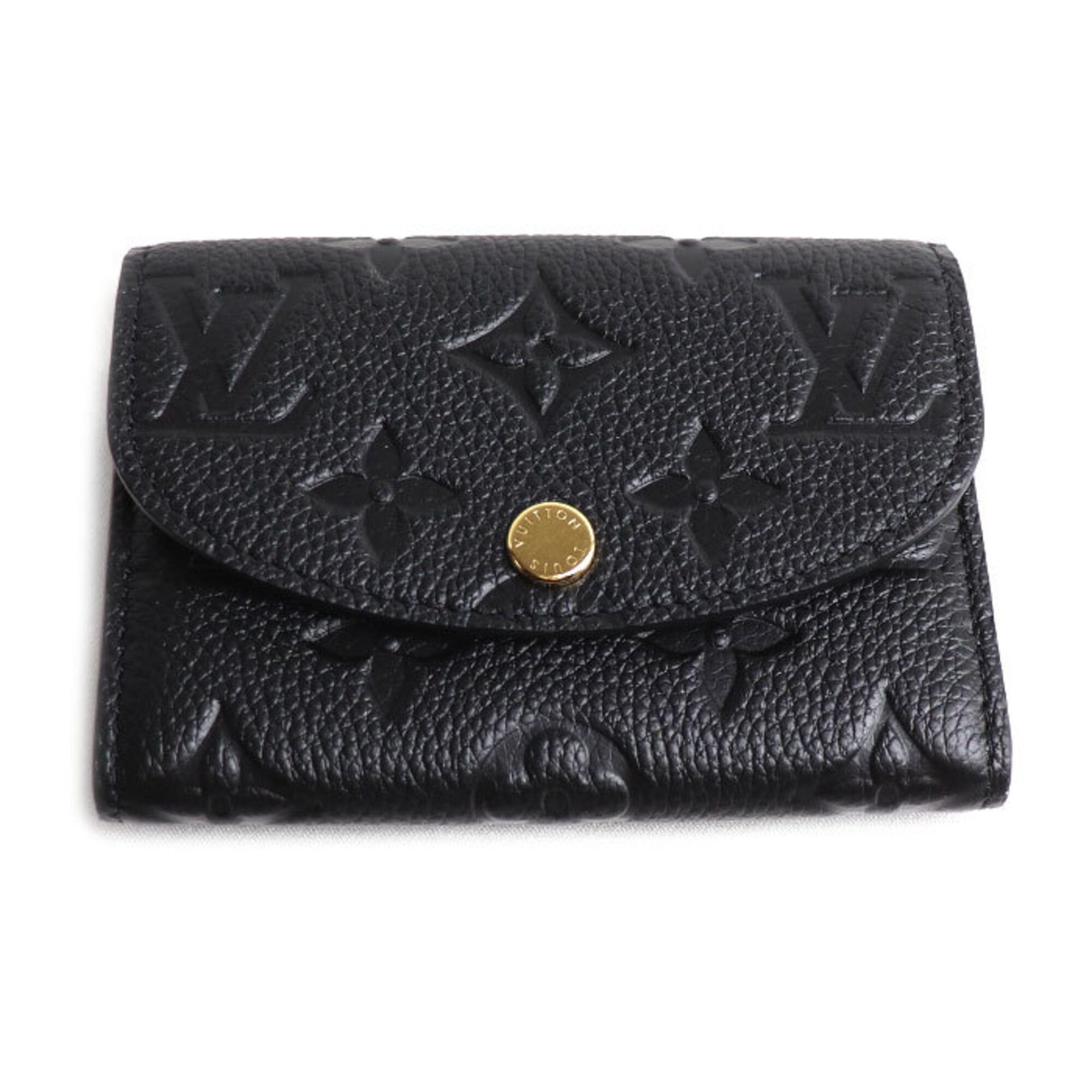 Louis Vuitton Louis Vuitton Portemonnaie Rosalie Wallet/Coin Case Empreinte Black M81455 Women's Size ONE SIZE - 1 Thumbnail