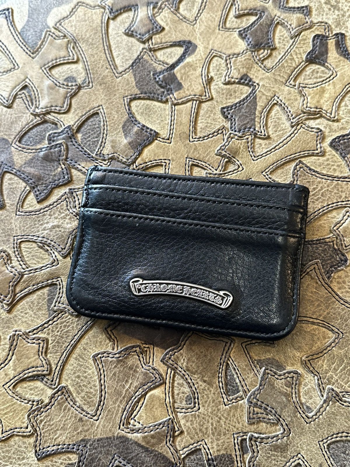Chrome Hearts CHROME HEARTS PONY HAIR GRINCH GREEN PATCH WALLET Size ONE SIZE - 2 Thumbnail