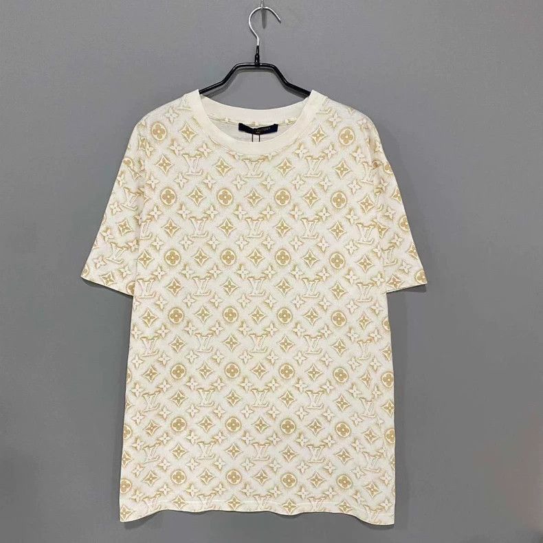 Louis Vuitton Louis Vuitton New Beige Full Print Short Sleeve Size US M / EU 48-50 / 2 - 3 Thumbnail