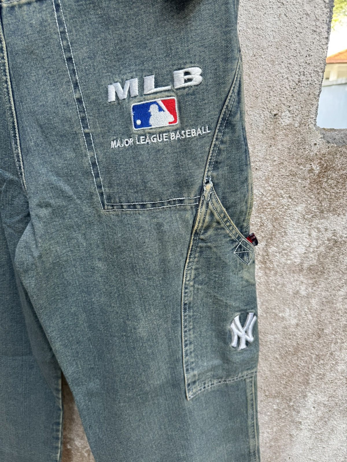 MLB × New York Yankees × Vintage Vintage 90s MLB Baggy HipHop pants Flare BOSS01 Size US 32 / EU 48 - 9 Thumbnail