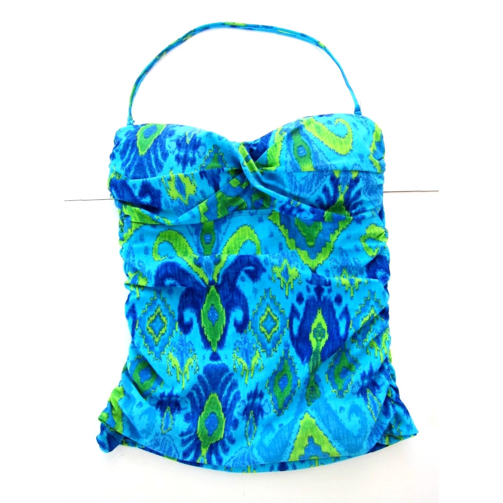 Ralph Lauren Ralph Lauren Green Label Blue Built In Bra Halter Tankini Swim Top Women Size 8 Size M / US 6-8 / IT 42-44 - 2 Thumbnail