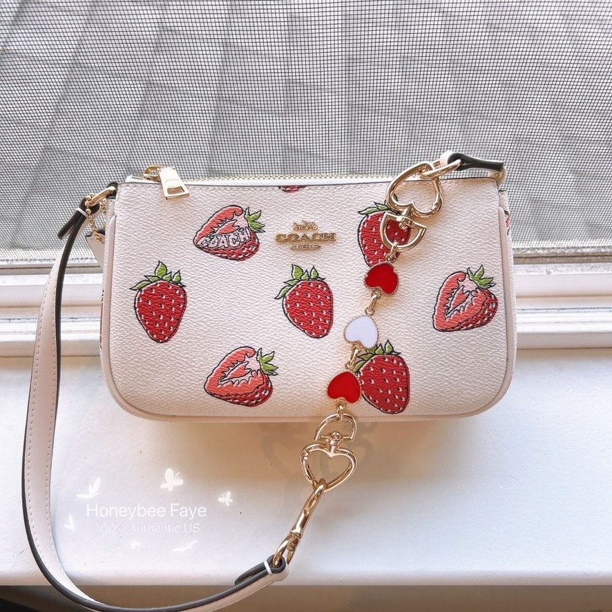 Coach Nolita 19 Shoulder Bag With Strawberry Print CAL25 Red heart Size ONE SIZE - 2 Thumbnail