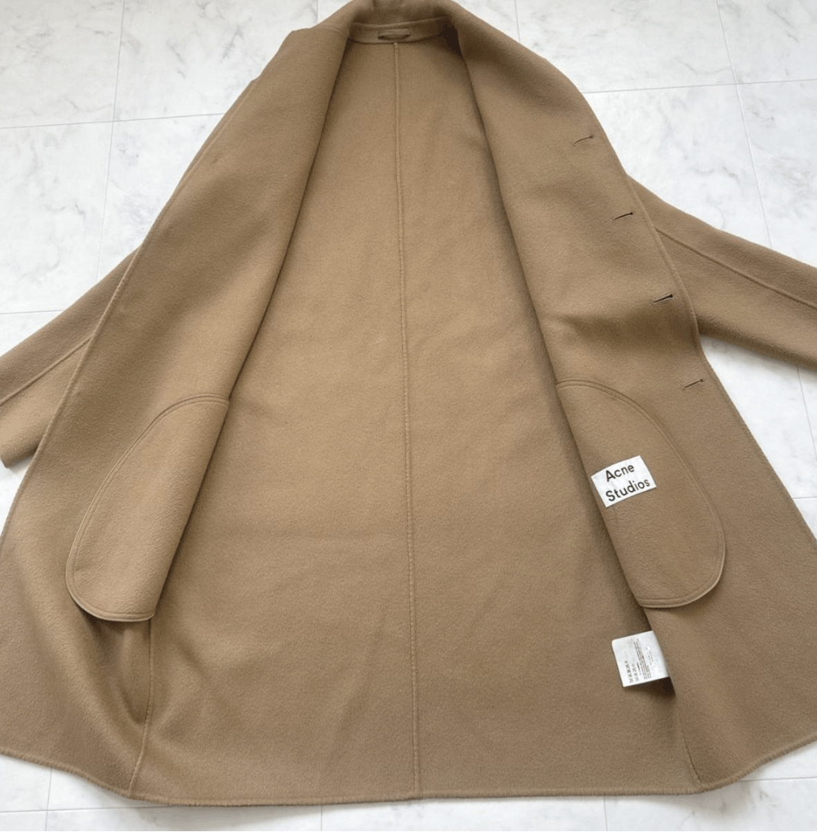 Acne Studios CHARLIE LIGHTER WEIGHT WOOL/CASHMERE COAT Size US S / EU 44-46 / 1 - 5 Thumbnail