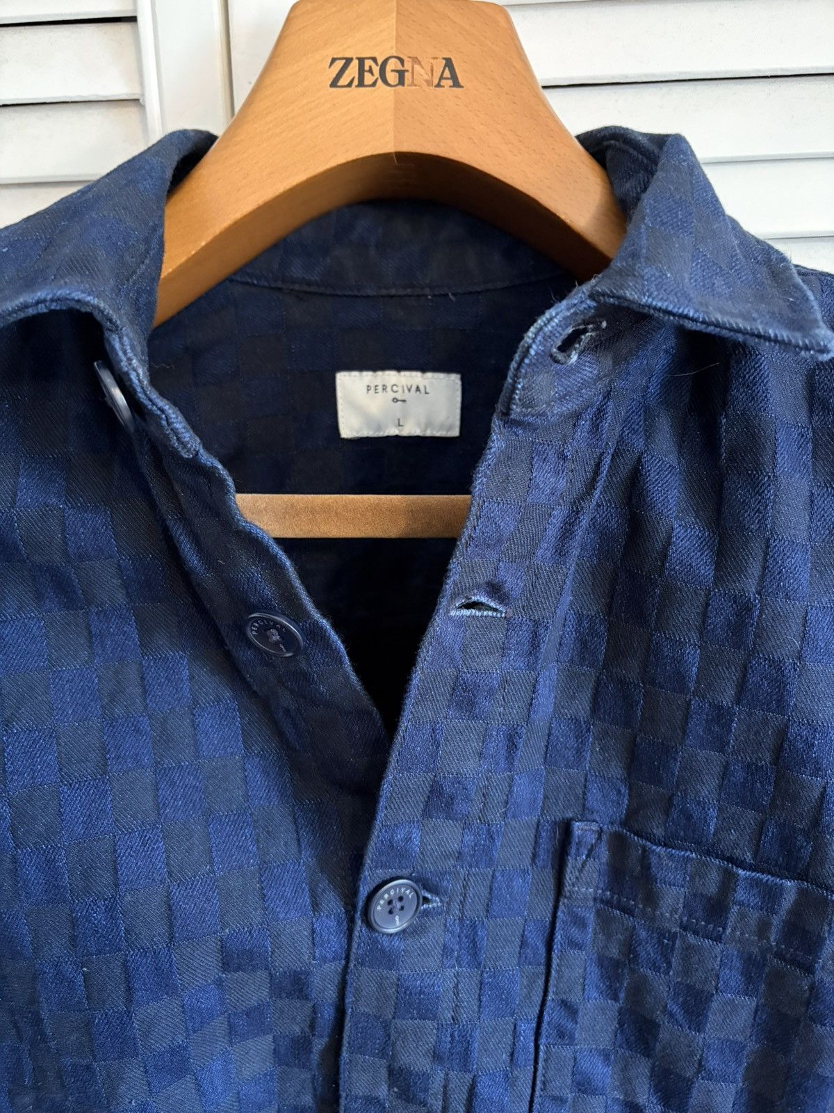 Percival Checkered Overshirt Size US L / EU 52-54 / 3 - 3 Thumbnail