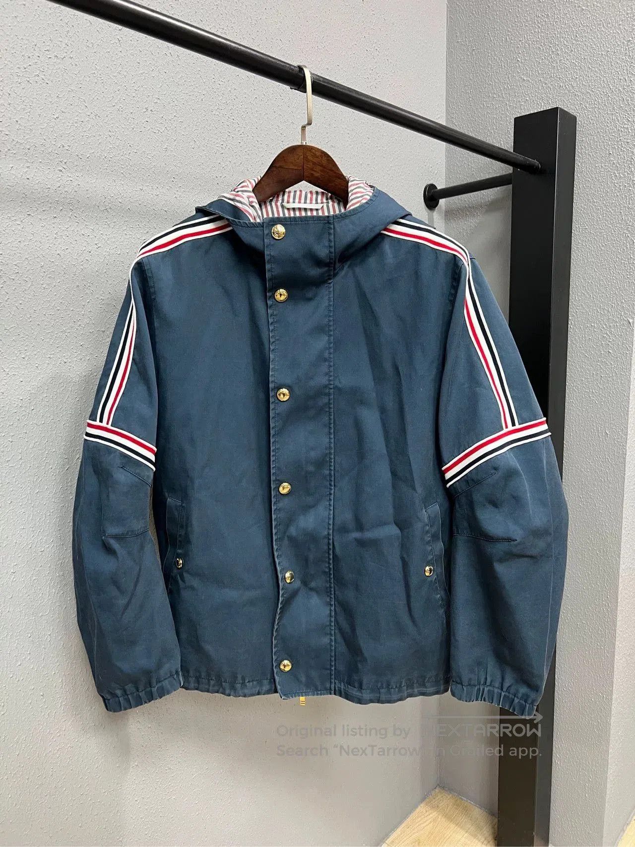Thom Browne Thom Browne Windbreaker Jacket with Logo. Size US M / EU 48-50 / 2 - 1 Thumbnail