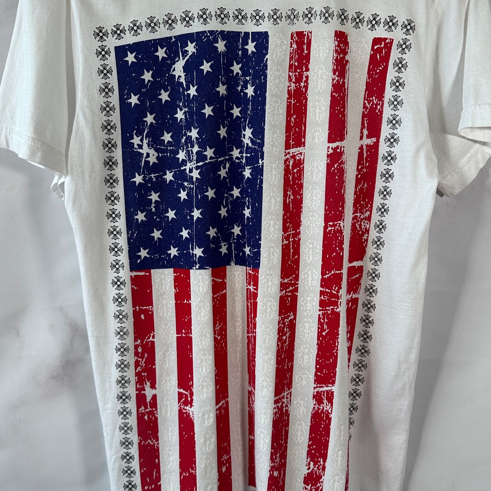 Chrome Hearts White American Flag Tee Size US S / EU 44-46 / 1 - 2 Thumbnail