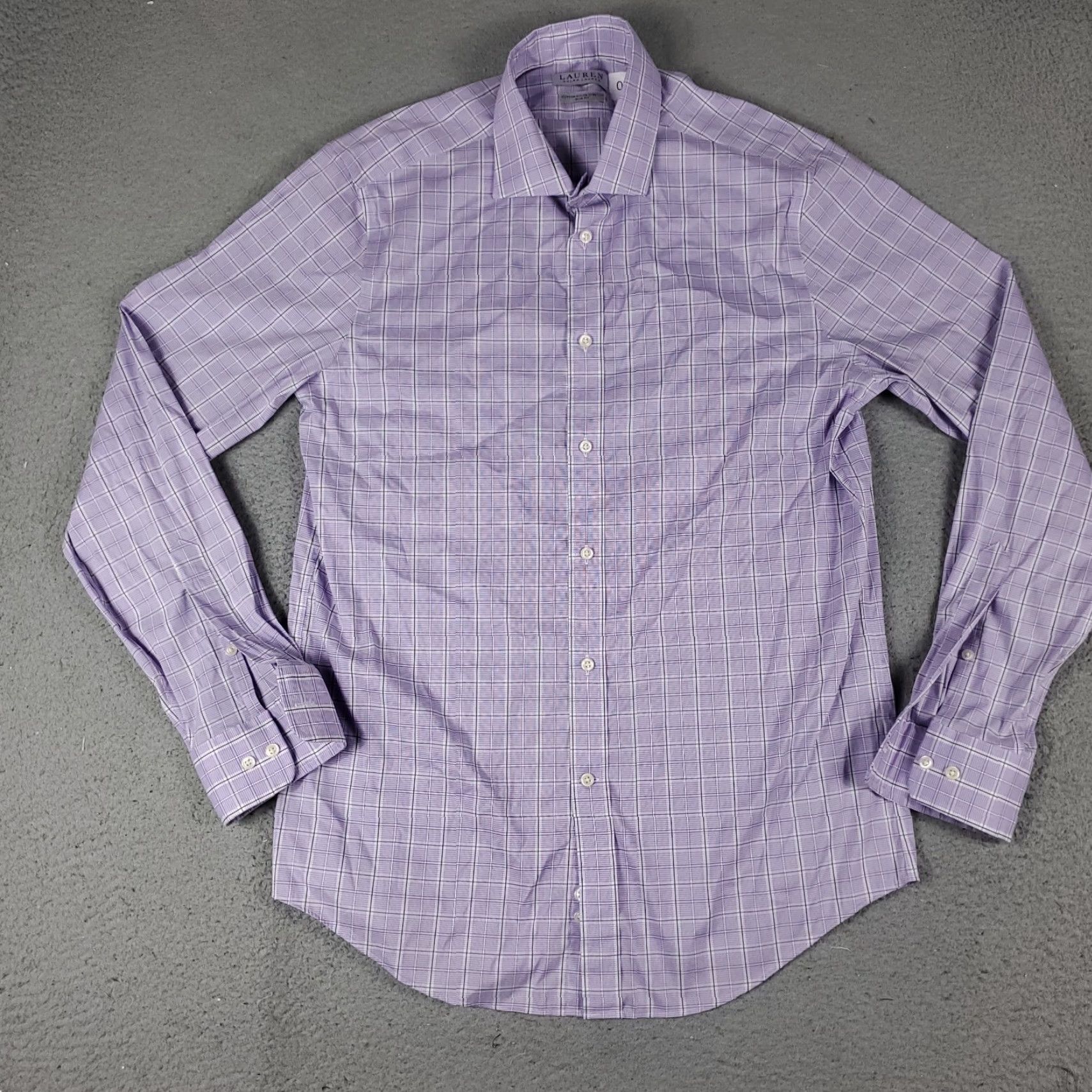 Ralph Lauren Ralph Lauren Button-Up Shirt Mens Large Purple Plaid Stretch Long Sleeve Classic Size US L / EU 52-54 / 3 - 2 Thumbnail