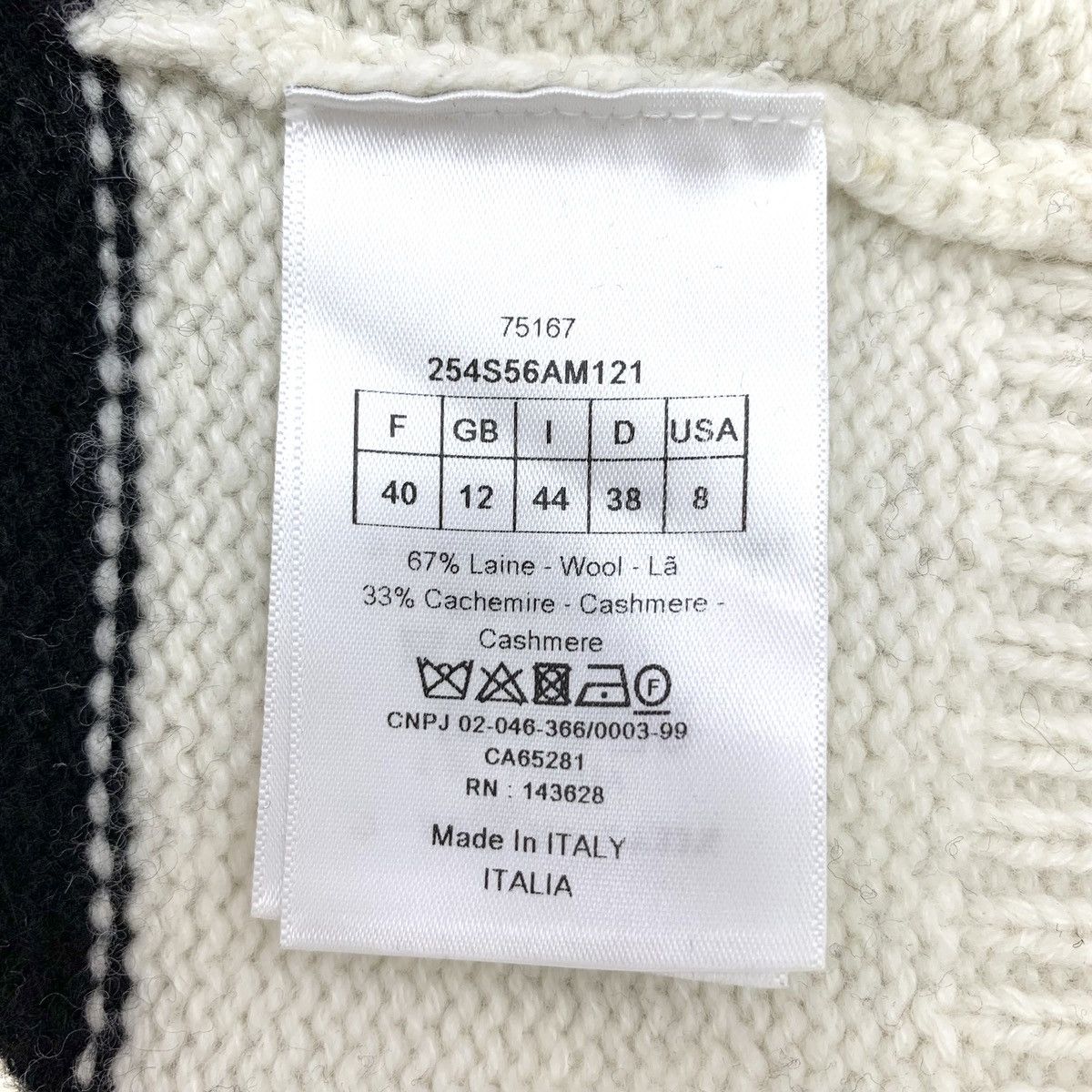 Dior Dior Colorblocked Logo Appliqué Wool Hooded Sweatshirt Size M / US 6-8 / IT 42-44 - 6 Thumbnail