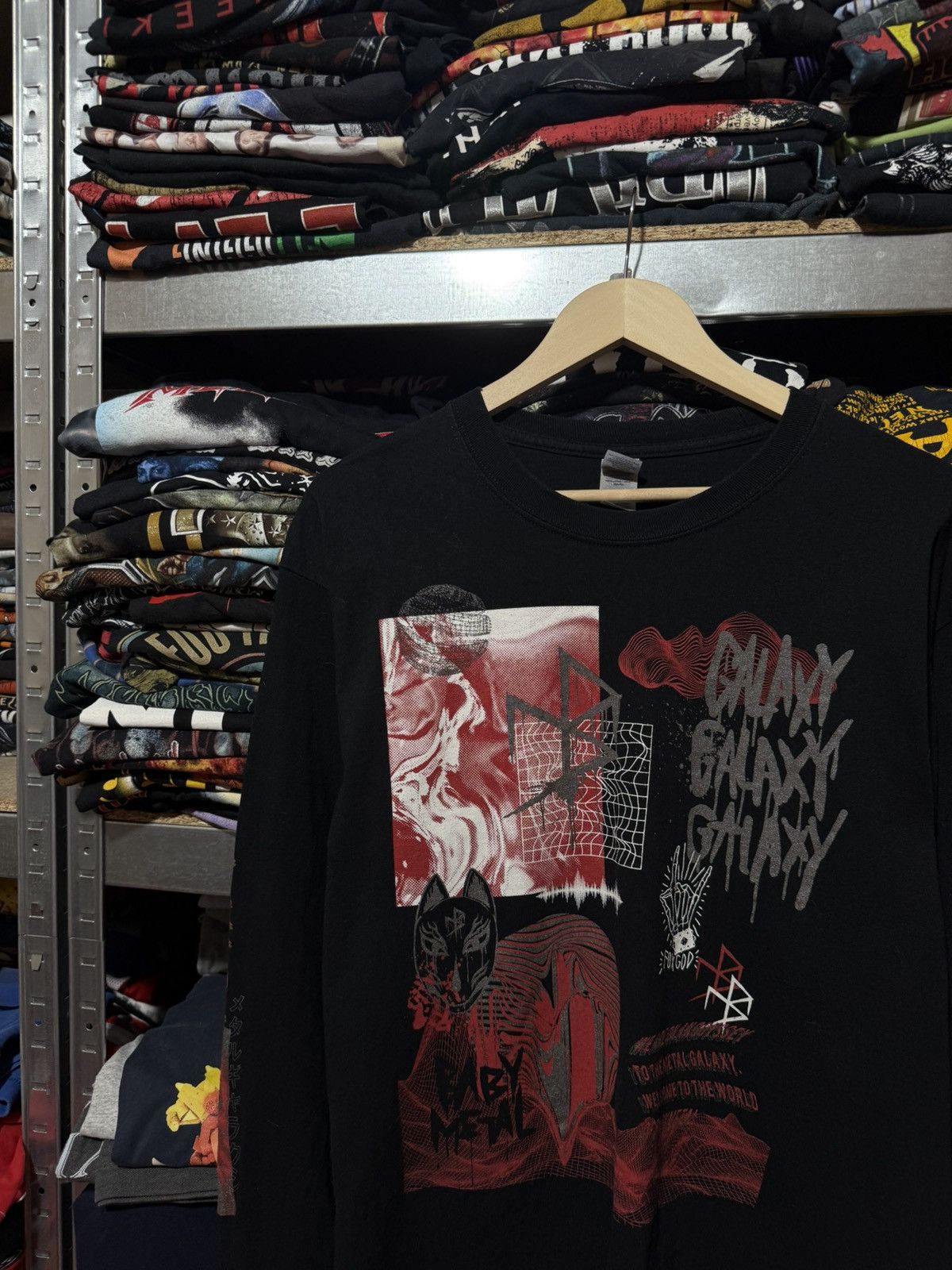 Band Tees Baby Metal Japanese Heavy Metal Band Galaxy Long Sleeve Tee Size US L / EU 52-54 / 3 - 3 Thumbnail