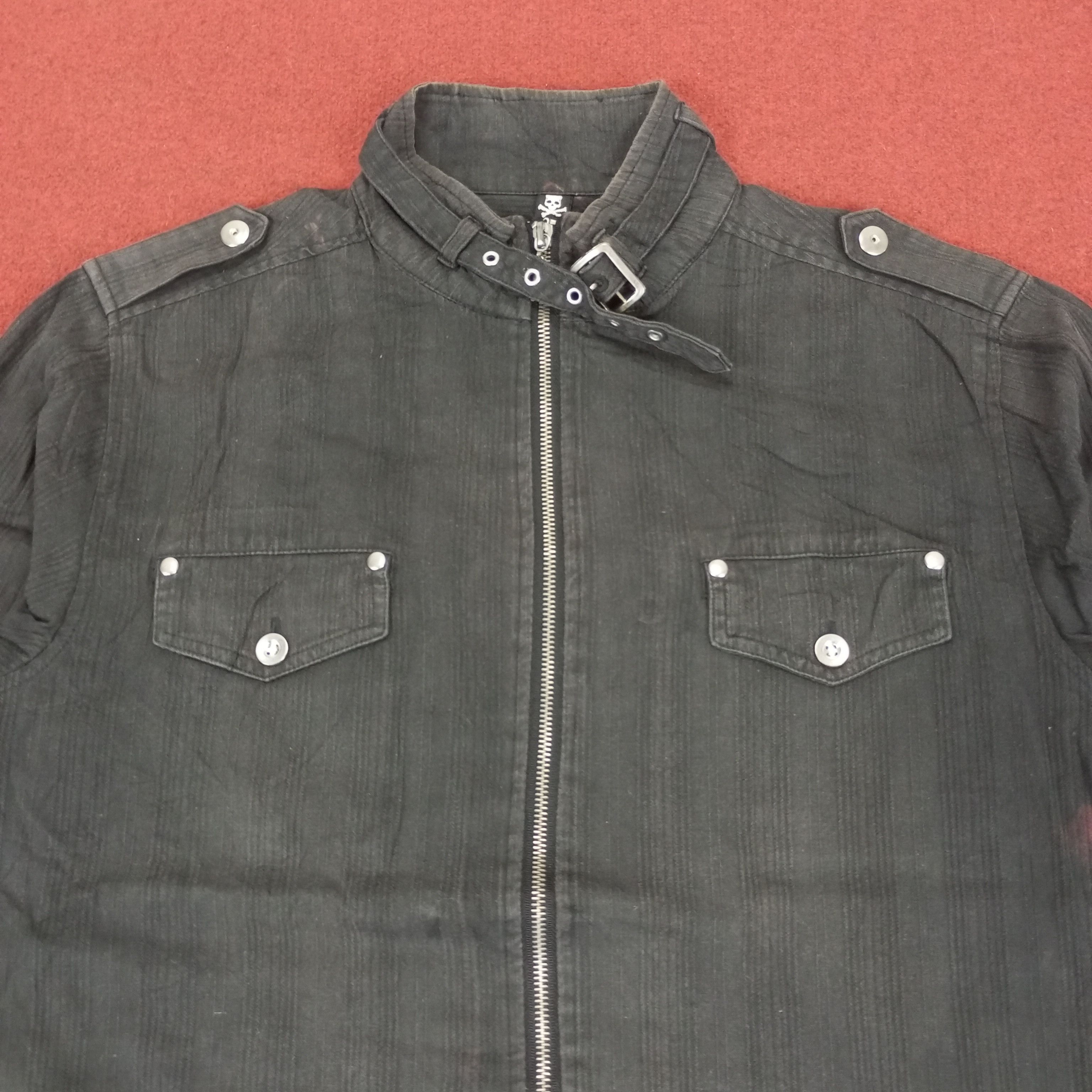 Vintage × Vision Streetwear Vision Streetwear X Custom Skulls Design Jacket Rock Punk Size US M / EU 48-50 / 2 - 4 Thumbnail