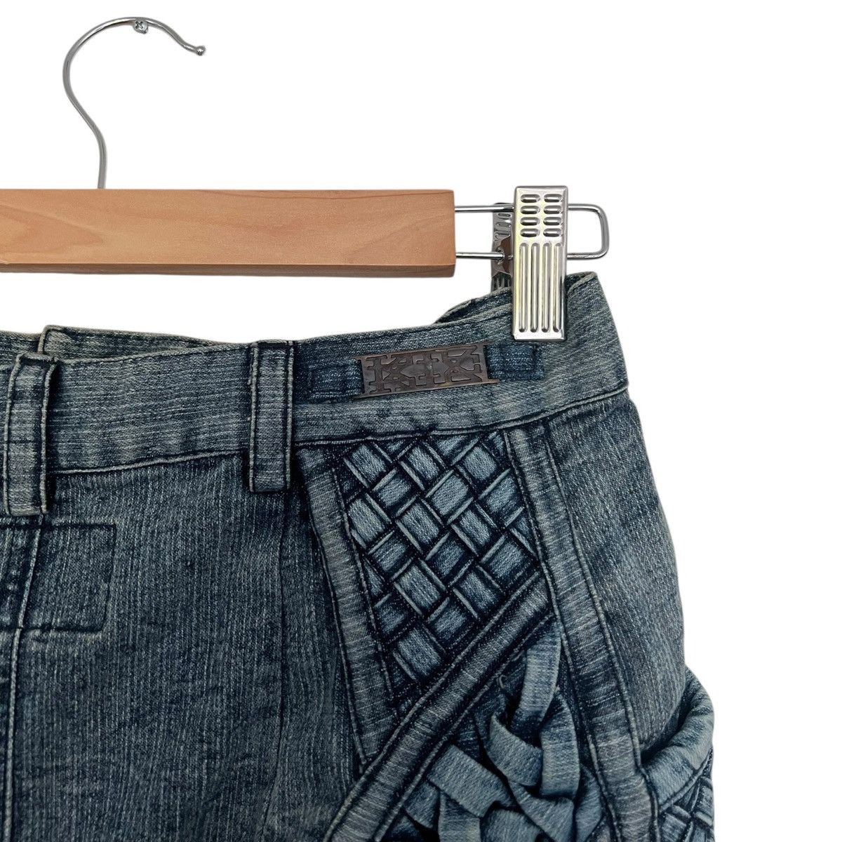 KTZ Ktz quilt denim skirt Size 28" / US 6 / IT 42 - 4 Thumbnail